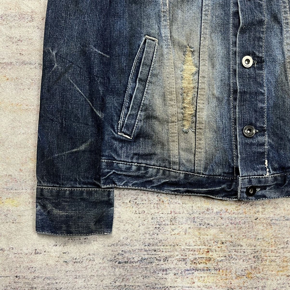 GOSTAR DE FUGA × If Six Was Nine × Le Grande Bleu (L.G.B.) Fuga washed distressed denim jacket Size US XS / EU 42 / 0 - 4 Thumbnail