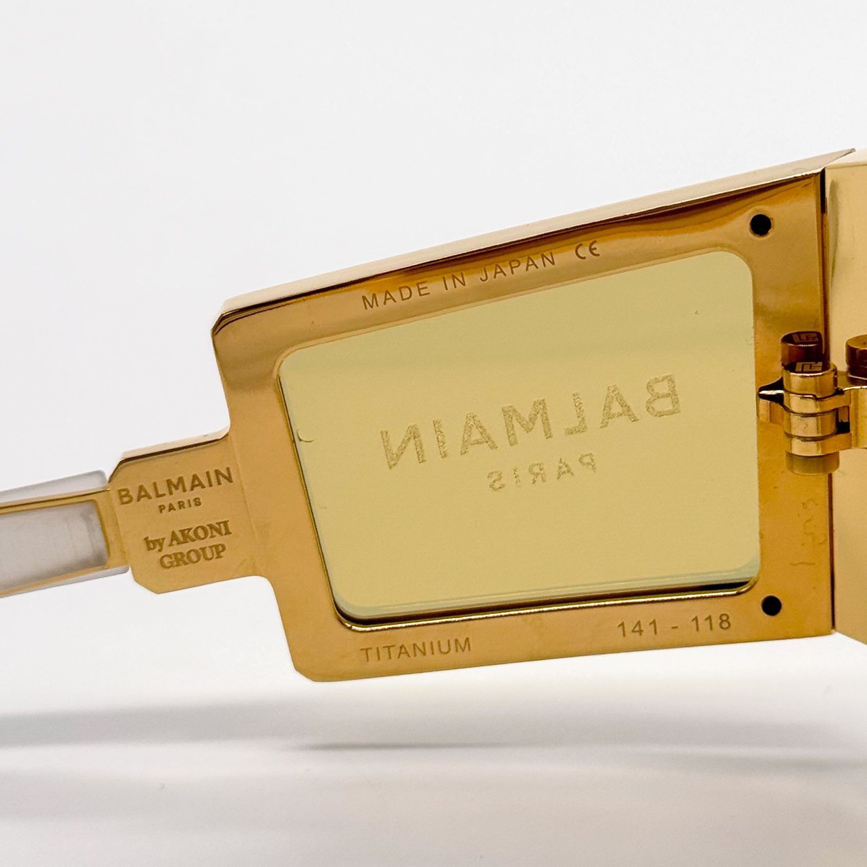 Balmain NEW BALMAIN SUNGLASSES BPS-138B GOLD UNISEX EYEWEAR BALMAIN Size ONE SIZE - 10 Thumbnail