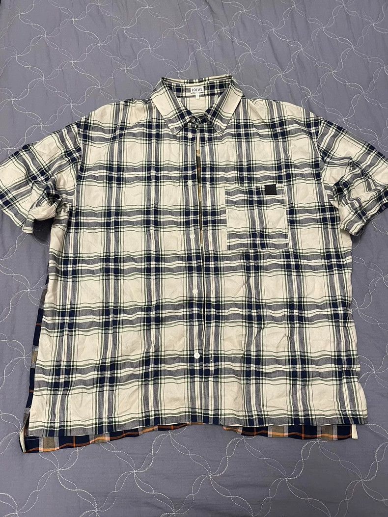 Loewe LOEWE Plaid short-sleeved shirt Size US M / EU 48-50 / 2 - 2 Thumbnail