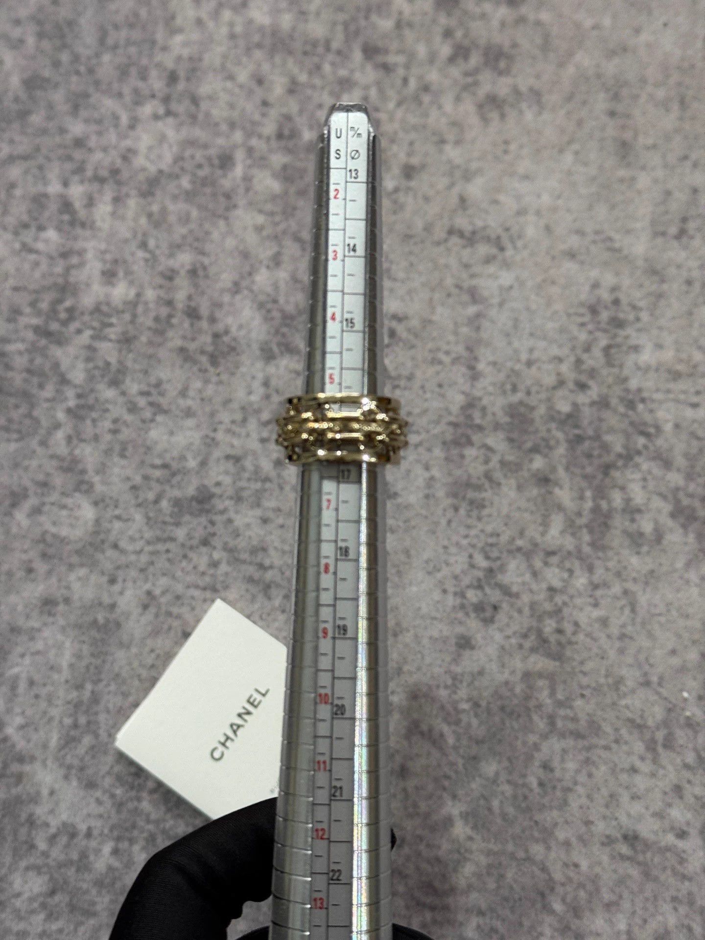 Chanel Chanel 25k Gold Cable Clasp Ring Size ONE SIZE - 8 Thumbnail