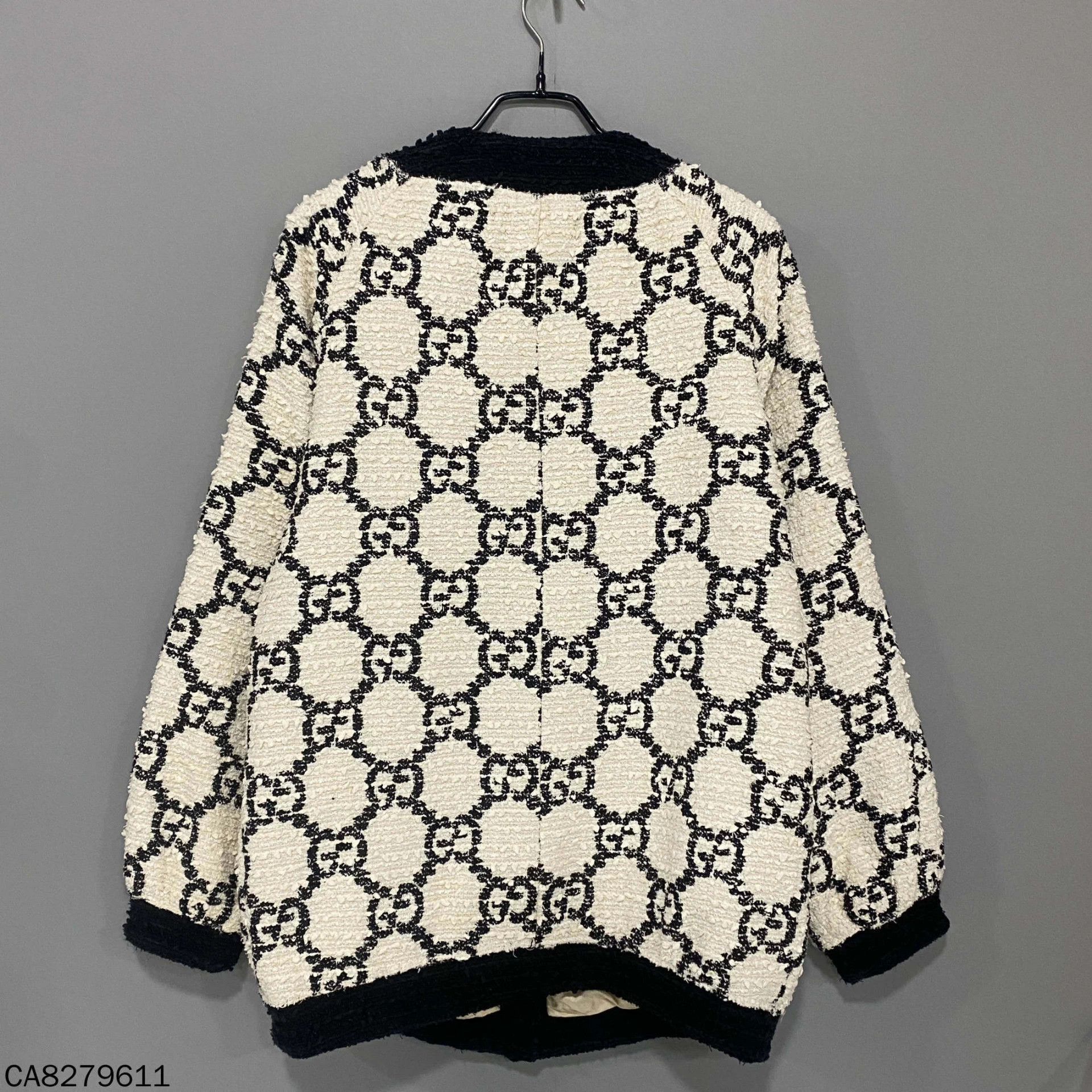 Gucci GUCCI Chanel-style tweed all-over print four-pocket jacket Size M / US 6-8 / IT 42-44 - 3 Thumbnail