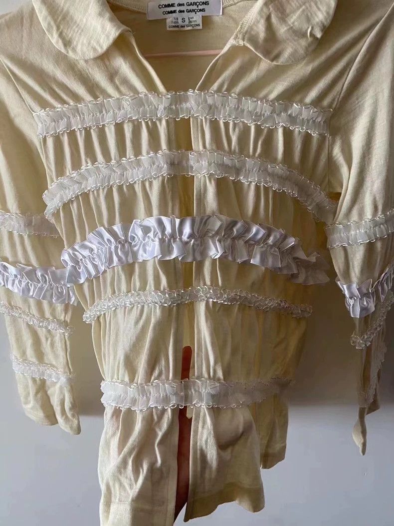 Comme des Garcons Comme Des Garcons CDG main line lace pleated top Size S / US 4 / IT 40 - 6 Thumbnail