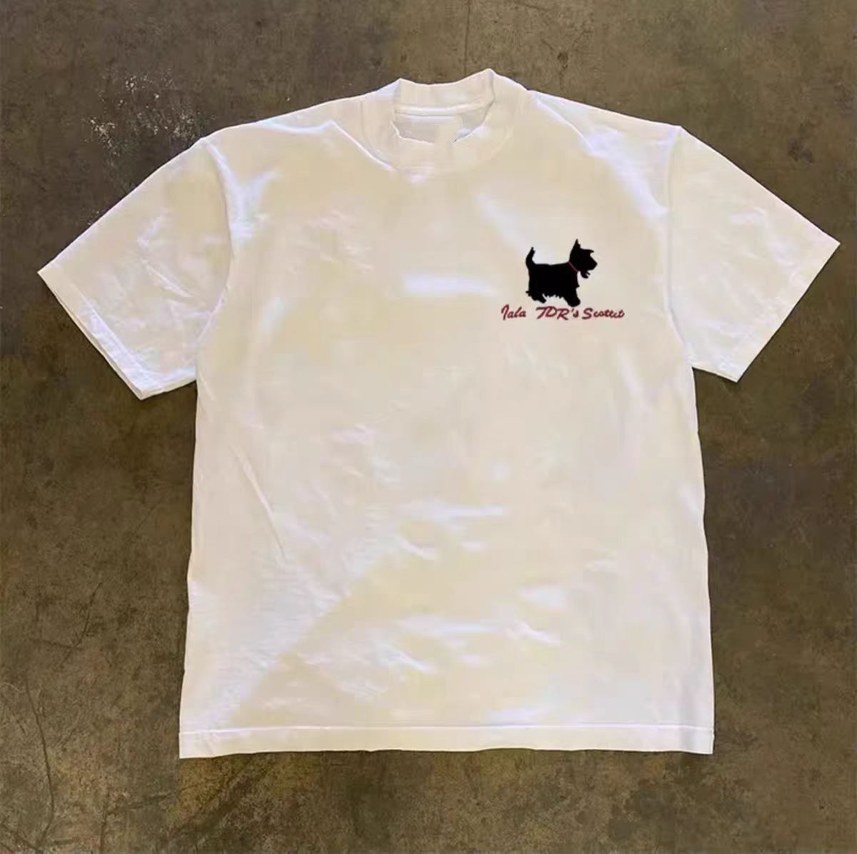 Vintage Casual Retro Cartoon Puppy Print Cotton T-shirt Size US M / EU 48-50 / 2 - 2 Thumbnail