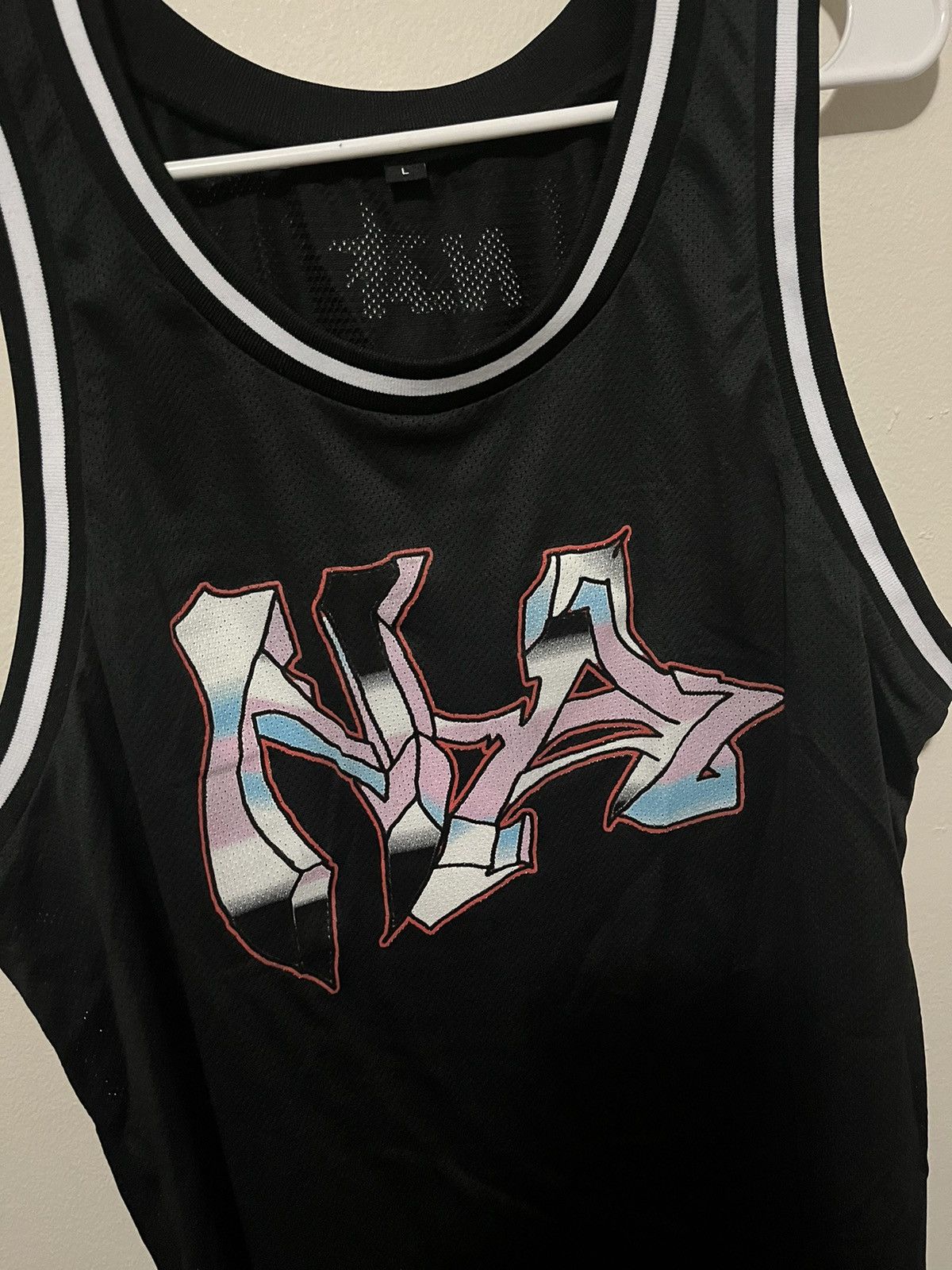 Drain Gang × Sad Boys Nation Sport Tank / Jersey Black | L Size US L / EU 52-54 / 3 - 2 Thumbnail