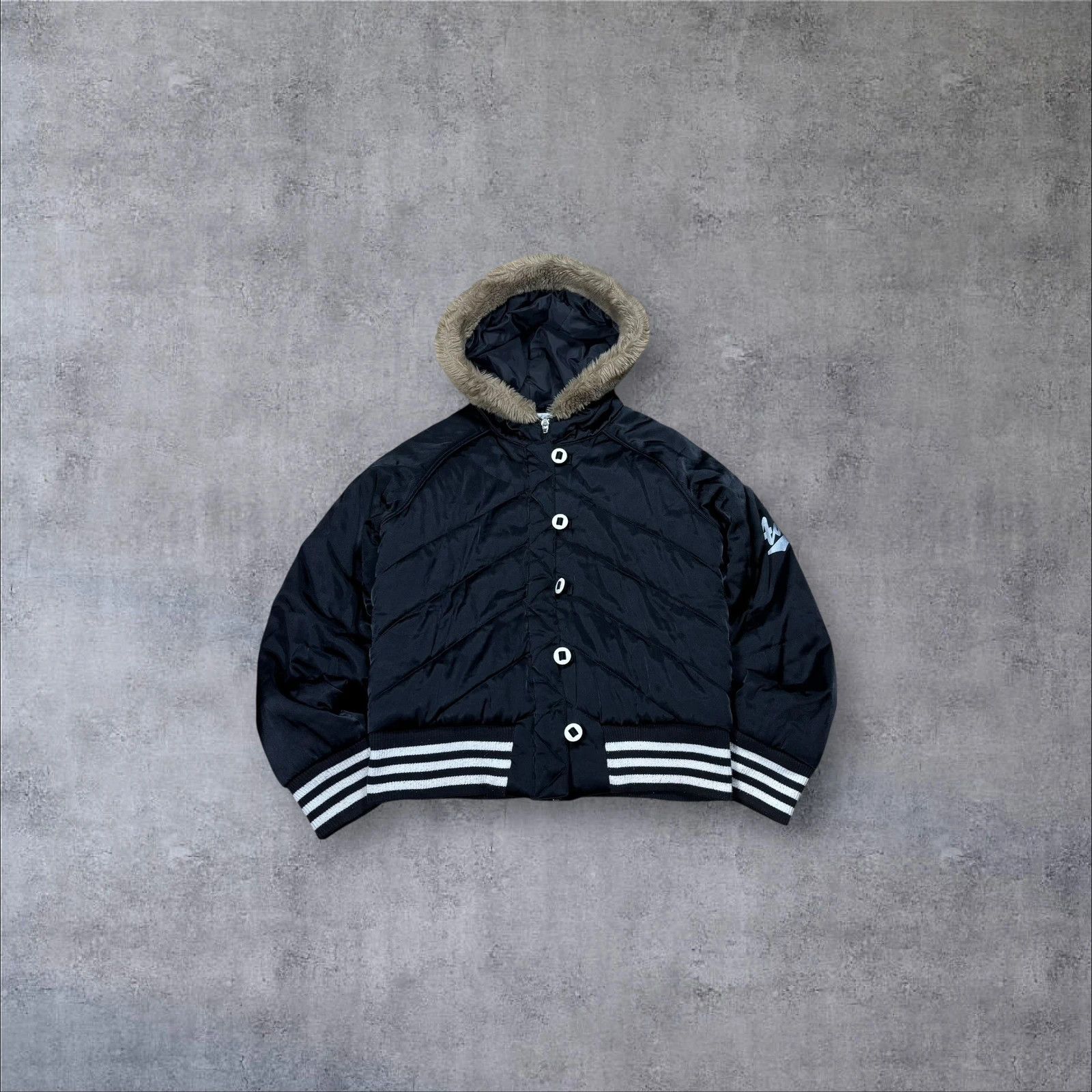 Adidas Adidas Cropped Puffer Jacket Size S / US 4 / IT 40 - 1 Thumbnail