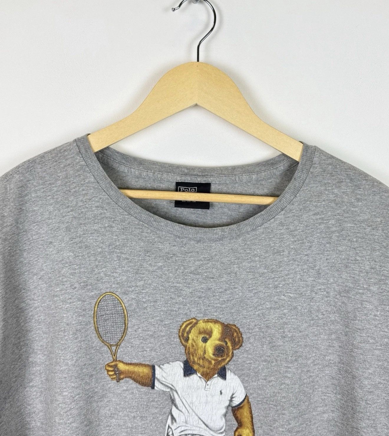 Polo Ralph Lauren Ralph Lauren Polo Bear Tennis Short Sleeve T-shirt Gray Top Size US XL / EU 56 / 4 - 2 Thumbnail