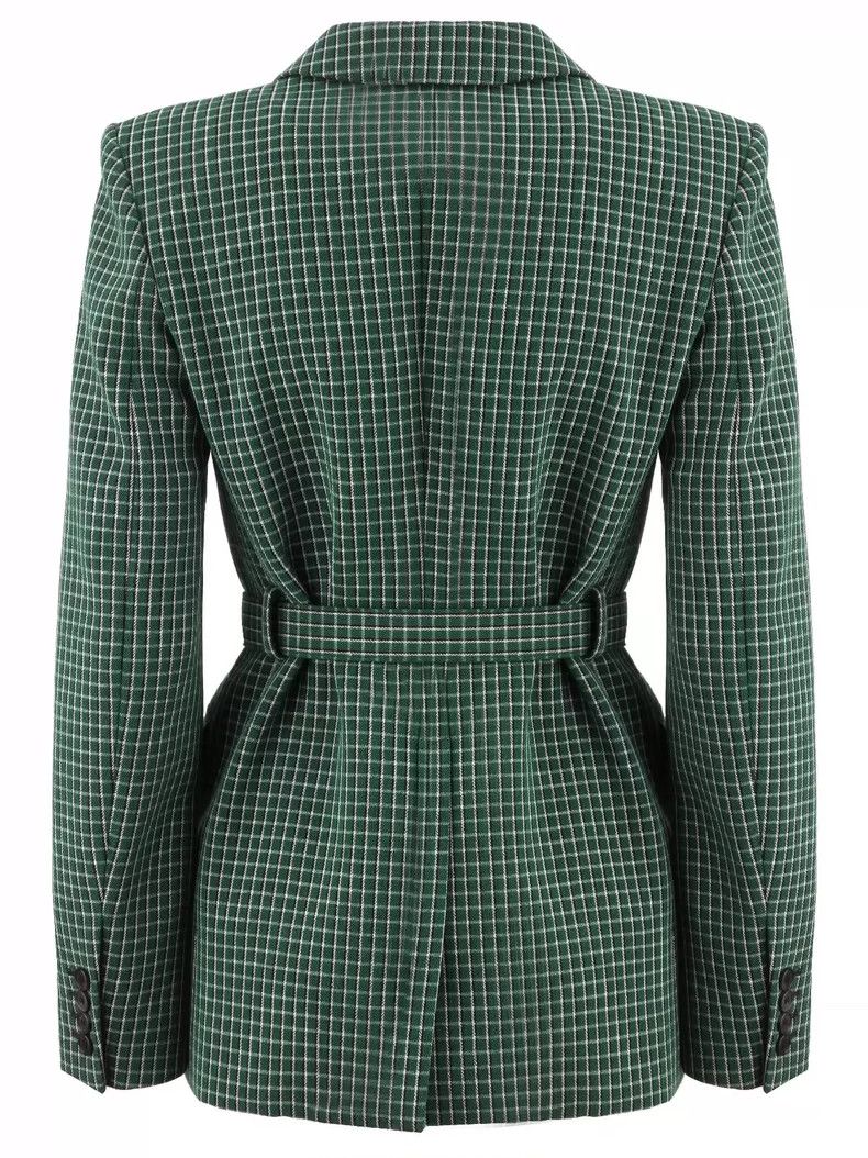 Givenchy Givenchy Green checkered blazer Size US XS / EU 42 / 0 - 2 Thumbnail