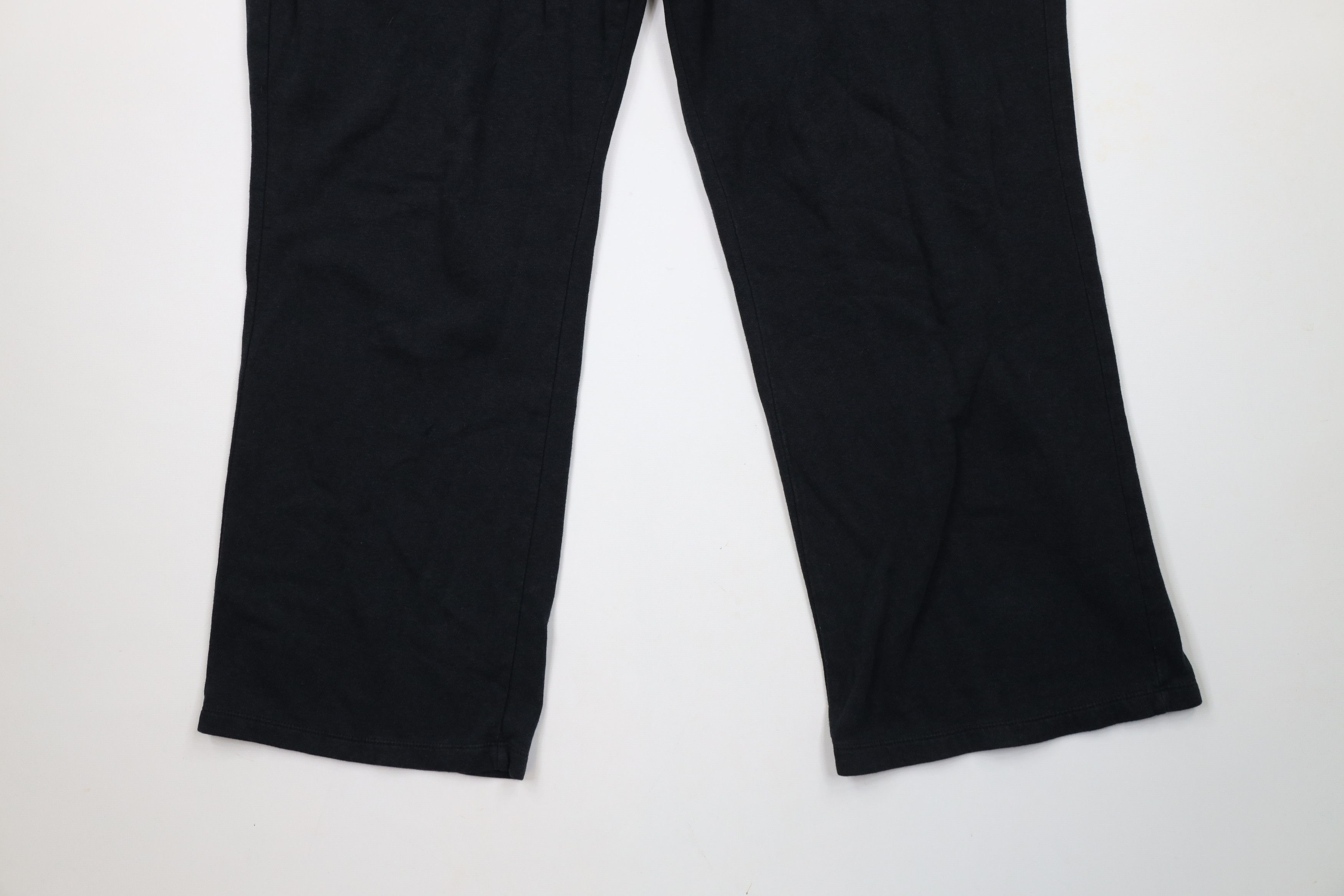 Nike × Vintage Vintage Y2K Nike Scott Mini Swoosh Wide Leg Sweatpants Black Size 42" / US 20 - 4 Thumbnail
