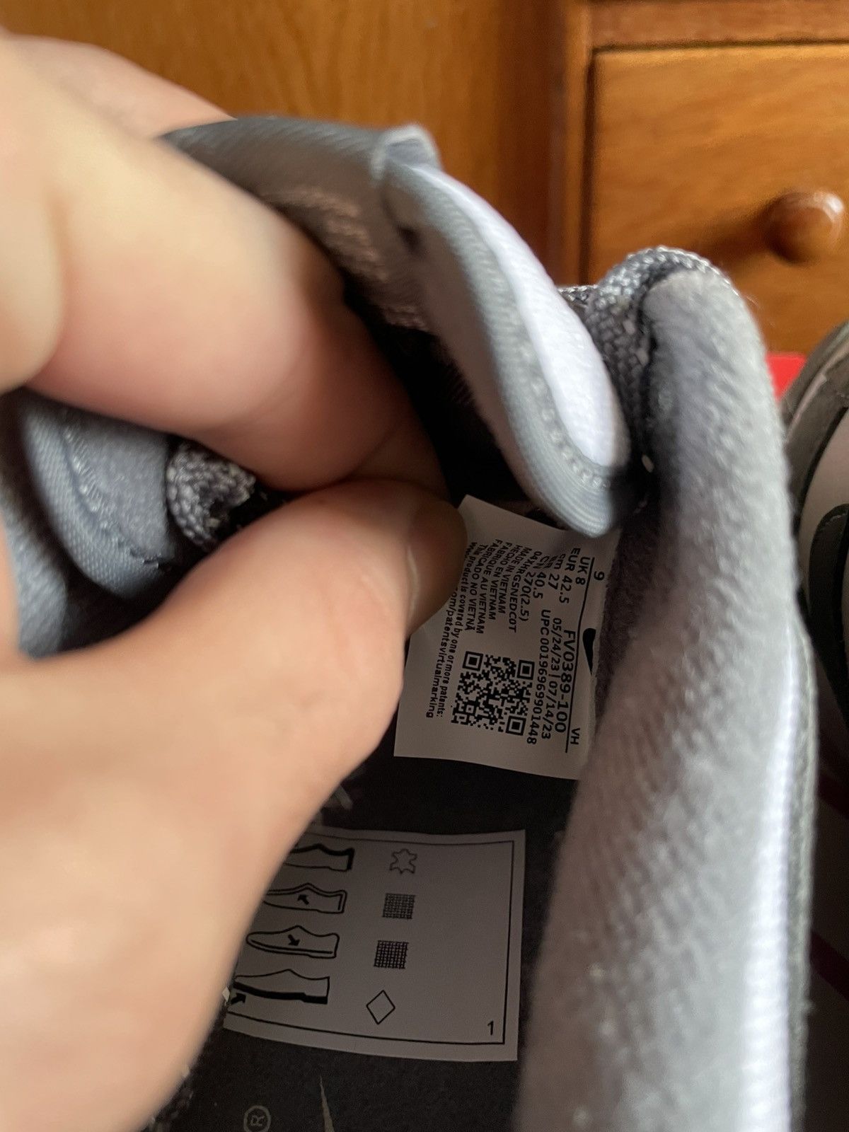 Nike Nike Dunk Low, white & smoke grey Size US 9 / EU 42 - 20 Thumbnail