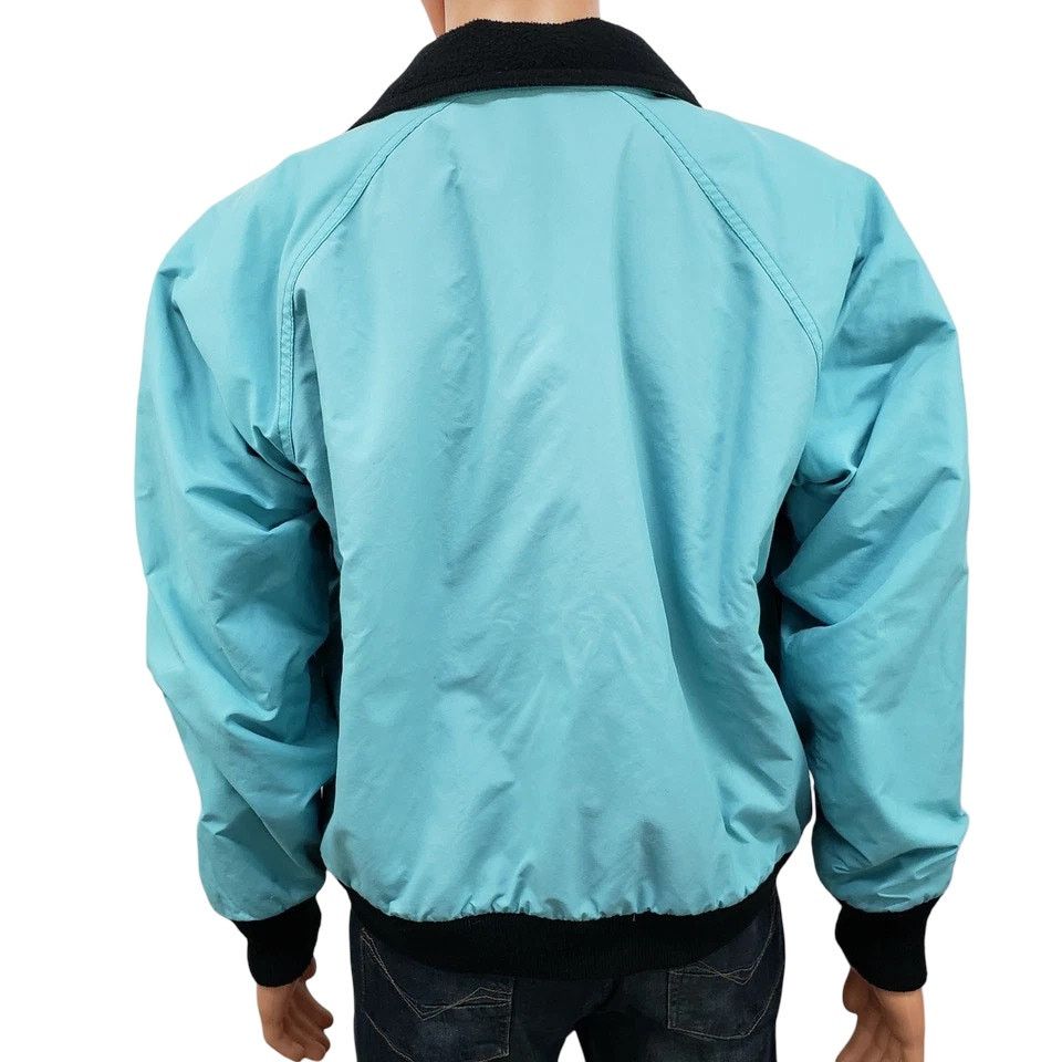 Vintage × Woolrich Woolen Mills Vintage 90s Woolrich Teal Fleece Lined Bomber Jacket USA Size US M / EU 48-50 / 2 - 7 Thumbnail