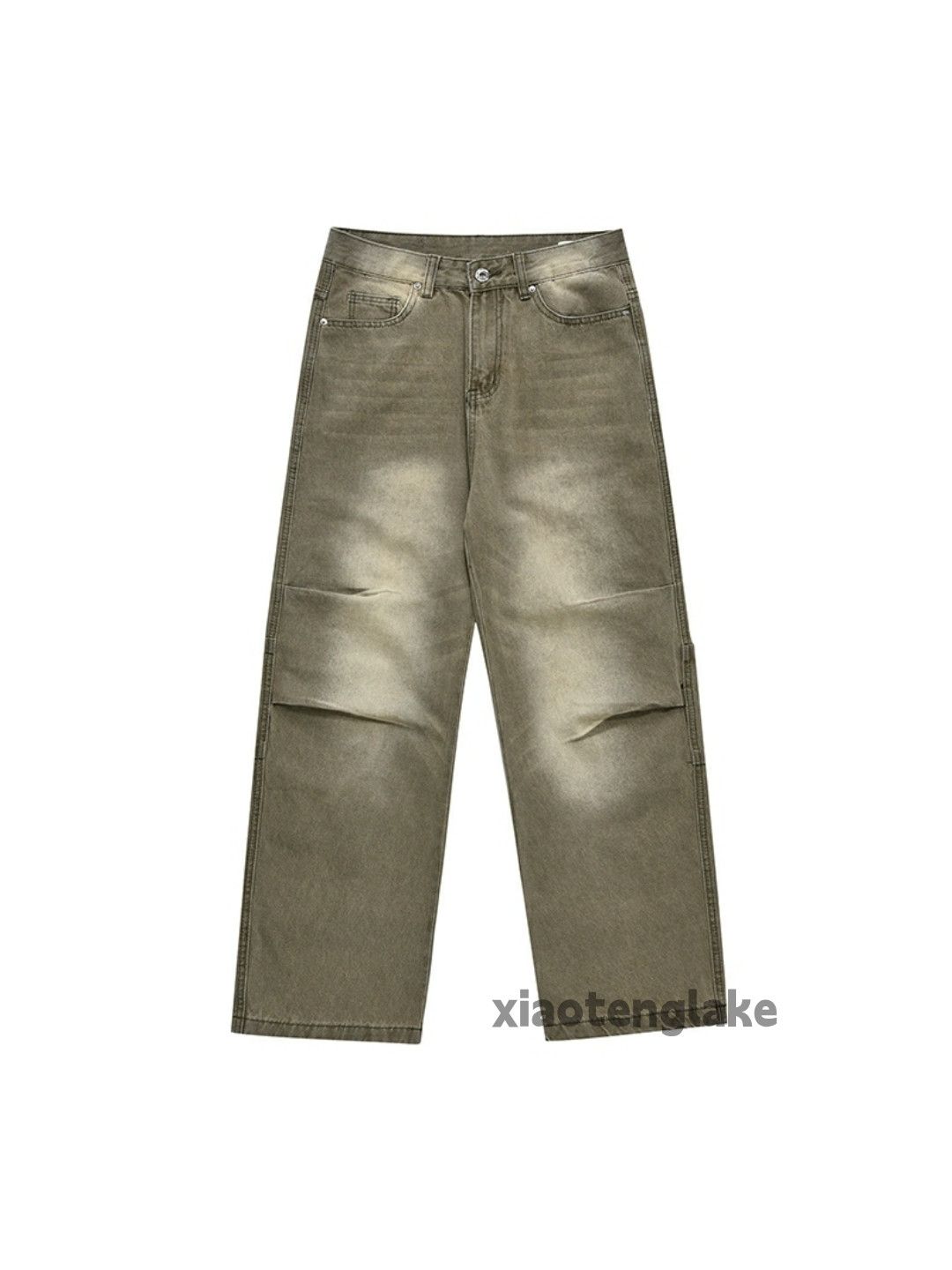 Jean × Vintage washed faded cleanfit skate hiphop loose pleated jeans Size US 32 / EU 48 - 6 Thumbnail