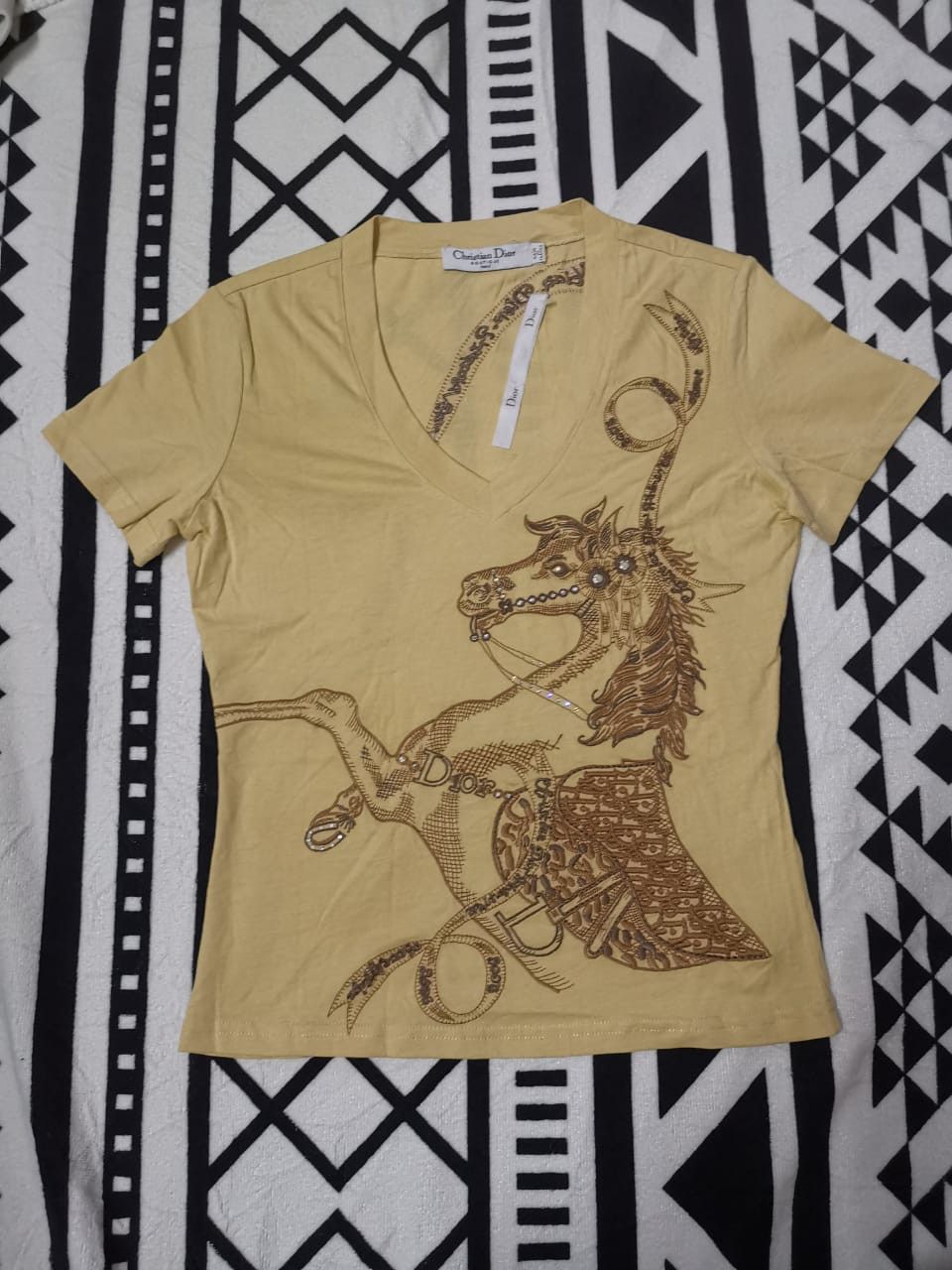 📍Last Drop📍Christian Dior T-Shirt Embroidery 2006 Horse