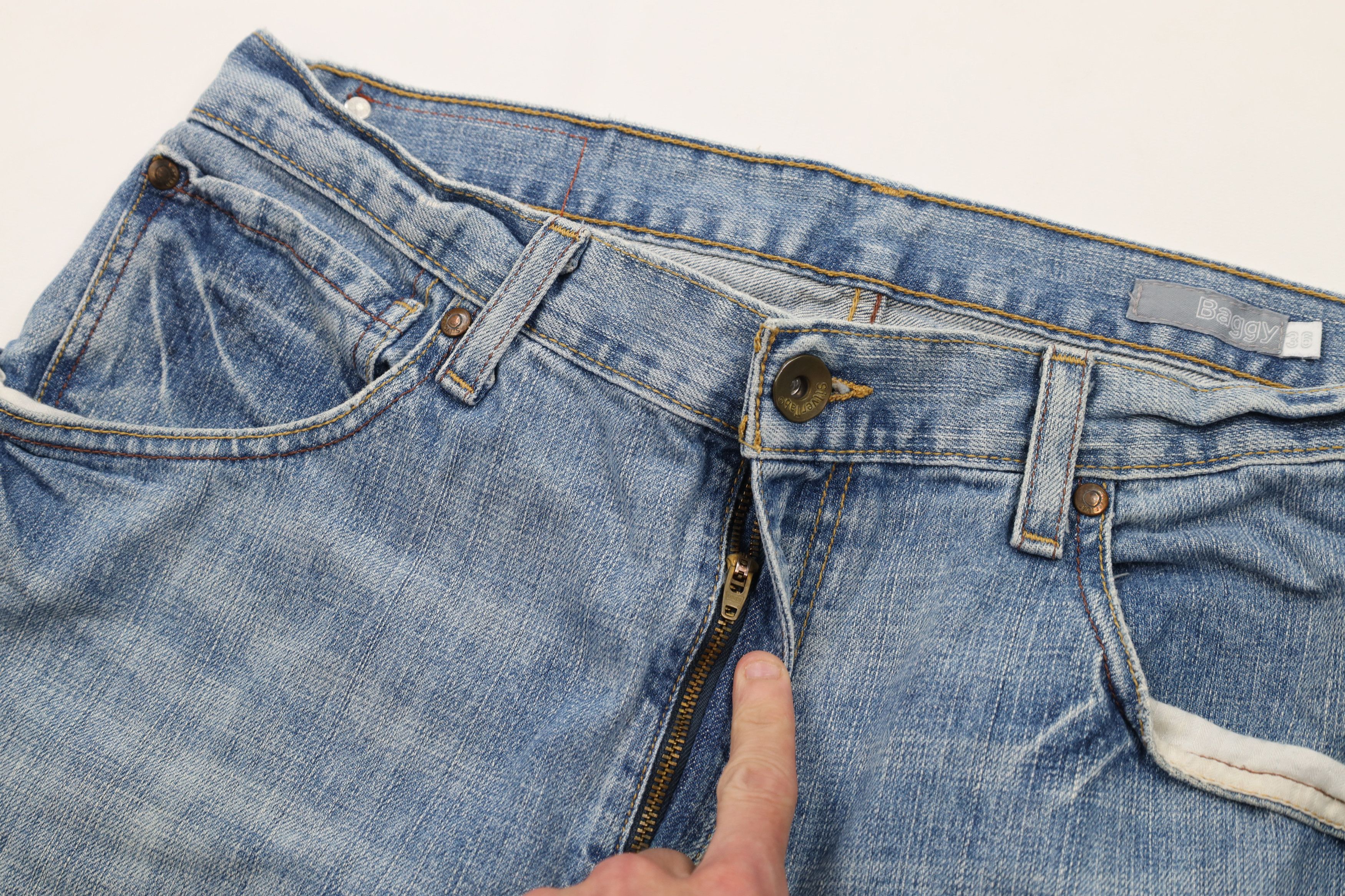 Levi's Vintage Y2K Levis Silvertab Baggy Loose Wide Leg Denim Jeans Size US 38 / EU 54 - 7 Thumbnail