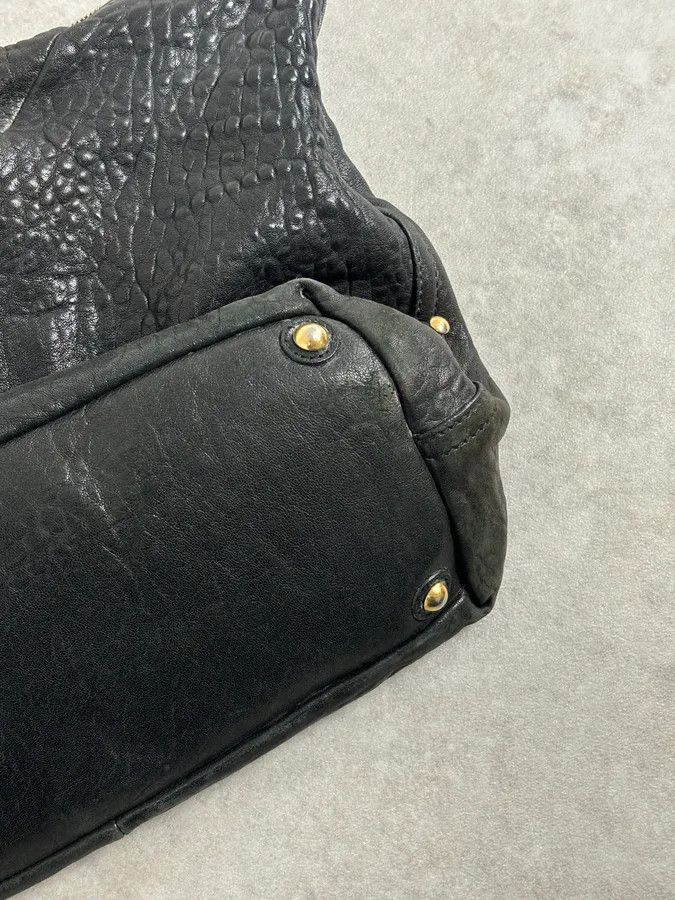 Yves Saint Laurent Yves Saint Laurent Grey Brut Leather Handle Bag Size ONE SIZE - 8 Thumbnail