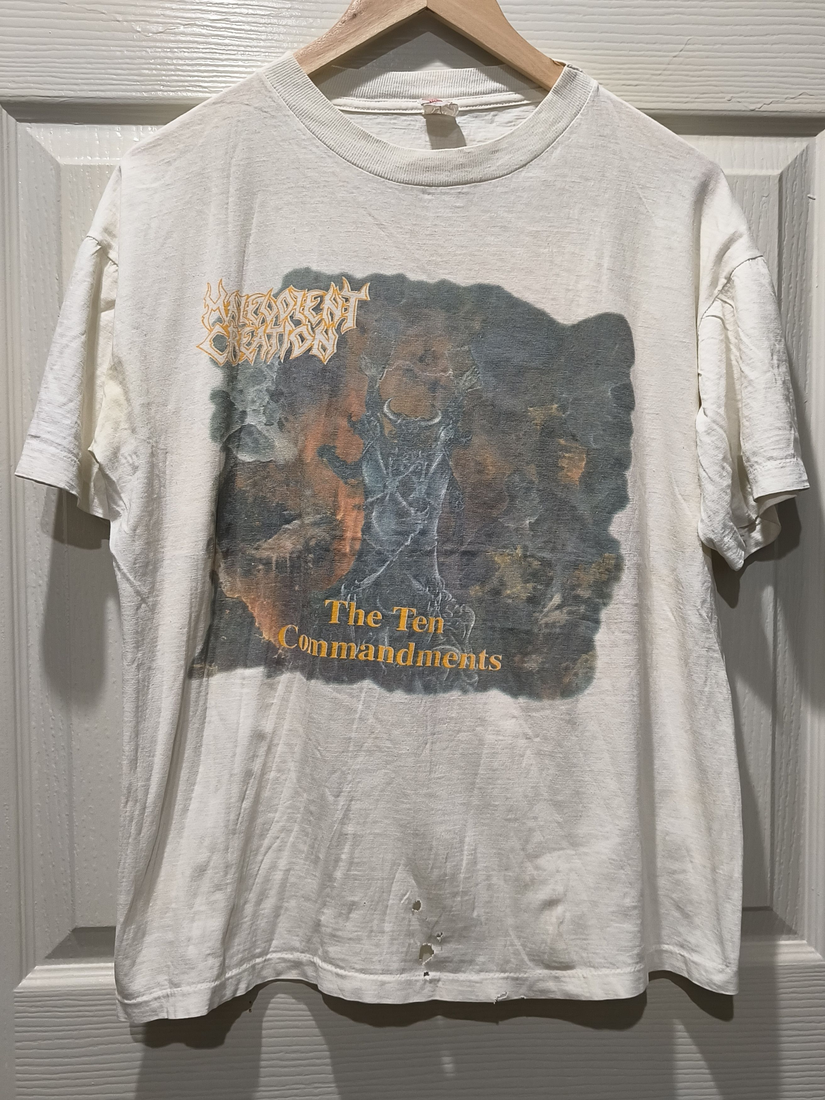 Band Tees Vtg 90s Malevolent creation (The ten commandments) t shirt Size US L / EU 52-54 / 3 - 1 Thumbnail