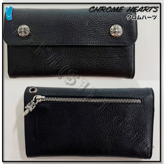 Chrome Hearts Chrome Hearts Wave Wallet Black | Grailed