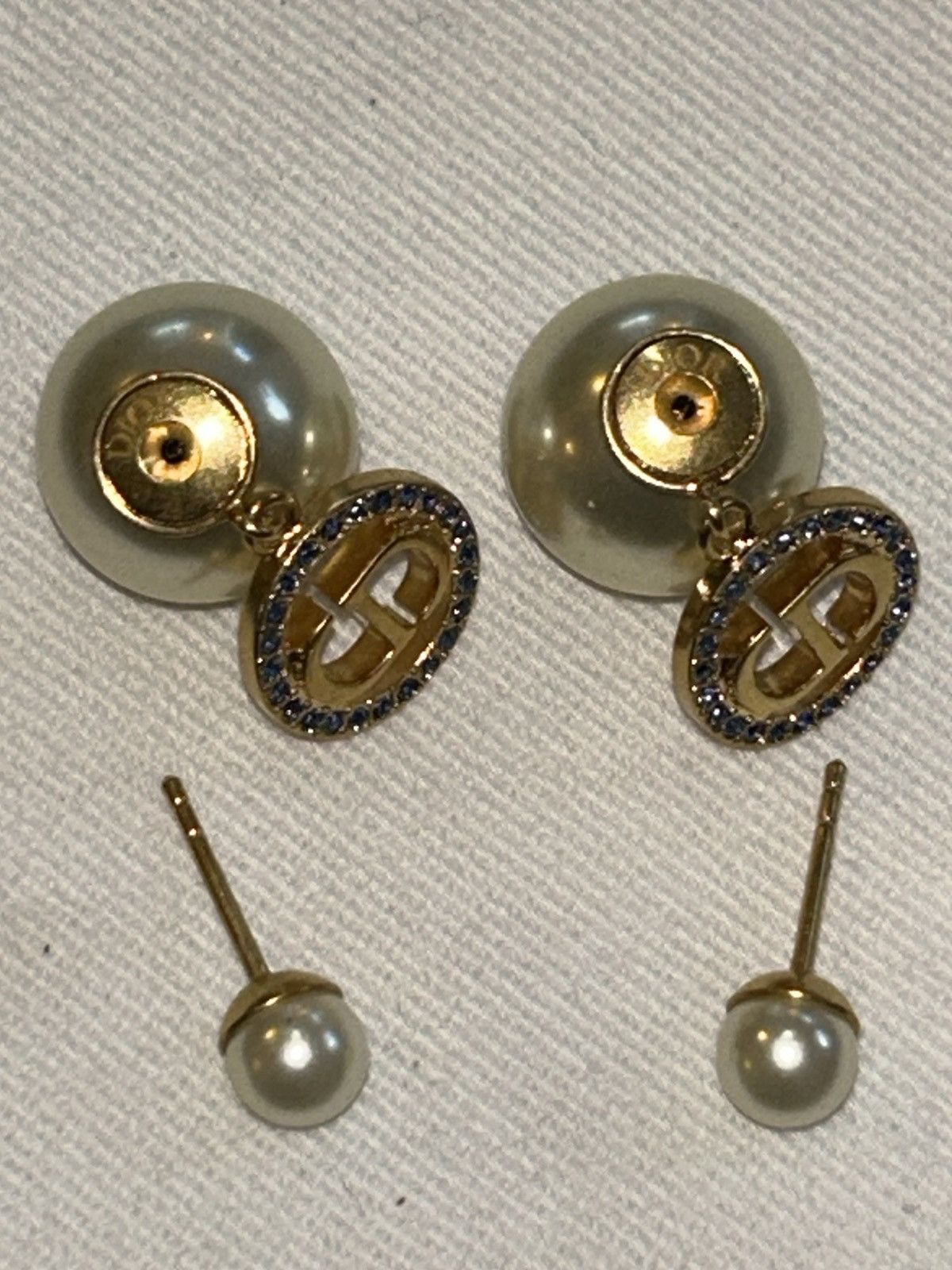 Dior DIOR TRIBALES EARRINGS Gold-Finish Metal, White Resin Pearls Size ONE SIZE - 8 Thumbnail