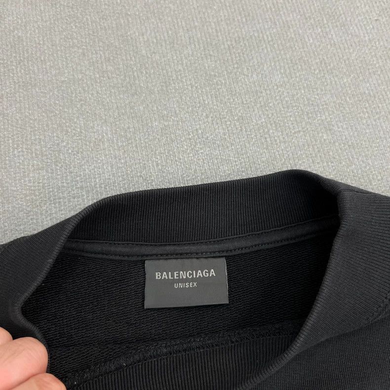 Balenciaga Balenciaga Black overlapping 3B phantom logo sweatshirt Size US M / EU 48-50 / 2 - 5 Thumbnail