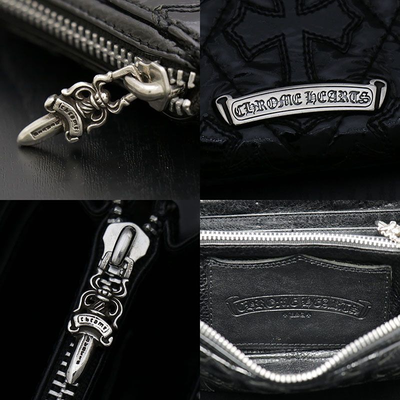 Chrome Hearts Chrome Hearts Quilted Zip Wallet Size ONE SIZE - 5 Thumbnail