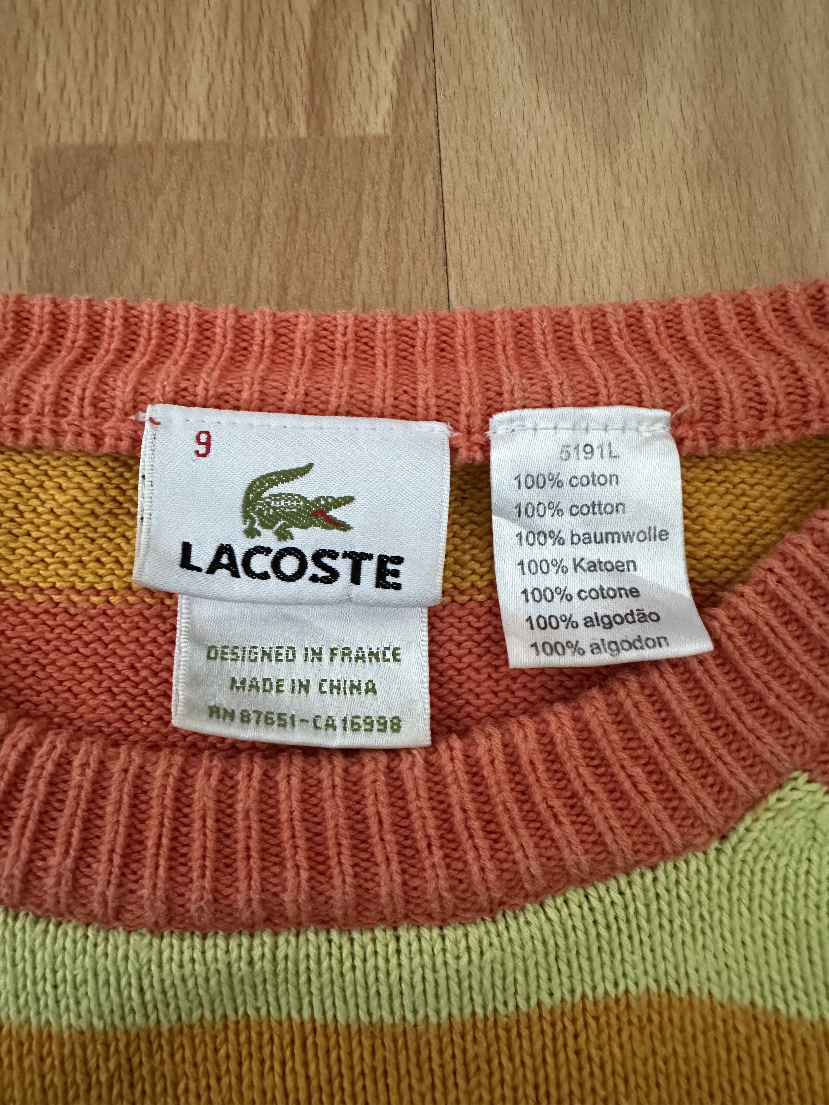Lacoste RARE Vintage Lacoste sweater from the 90's Size US XL / EU 56 / 4 - 4 Thumbnail