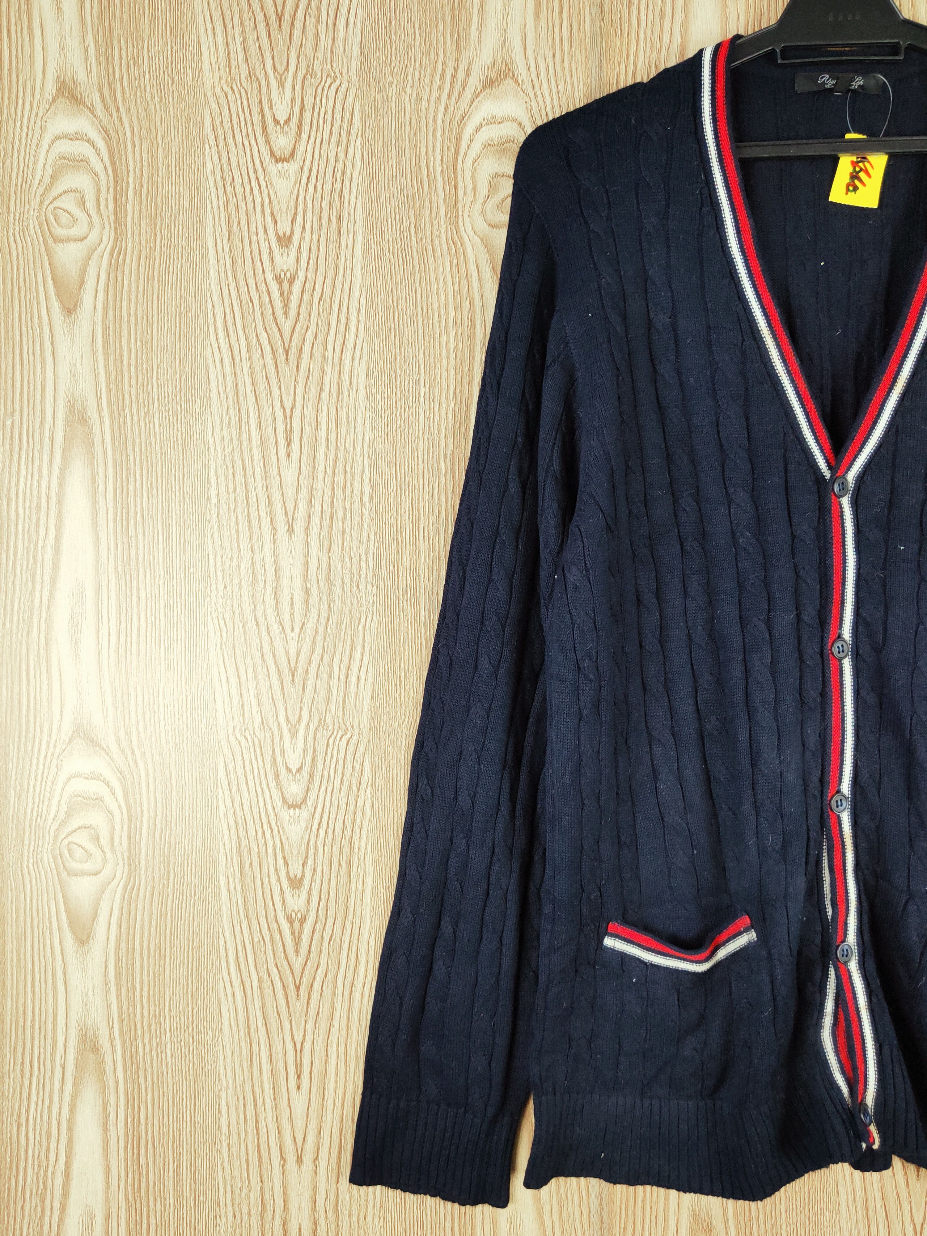 Aran Isles Knitwear United Arrows japan Navy Knitwear Cardigan #W546 Size US L / EU 52-54 / 3 - 3 Thumbnail
