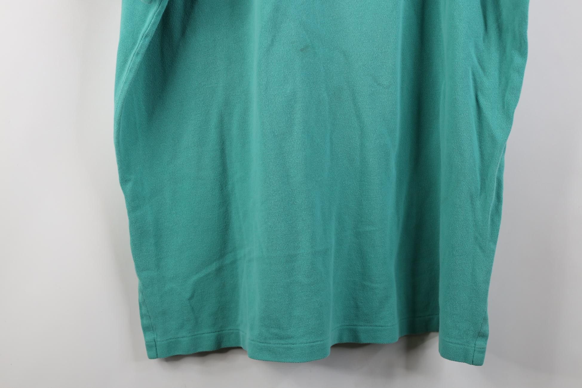 Polo Ralph Lauren Vintage 90s Ralph Lauren Pique Cotton Knit Golf Polo Teal Size US L / EU 52-54 / 3 - 17 Thumbnail