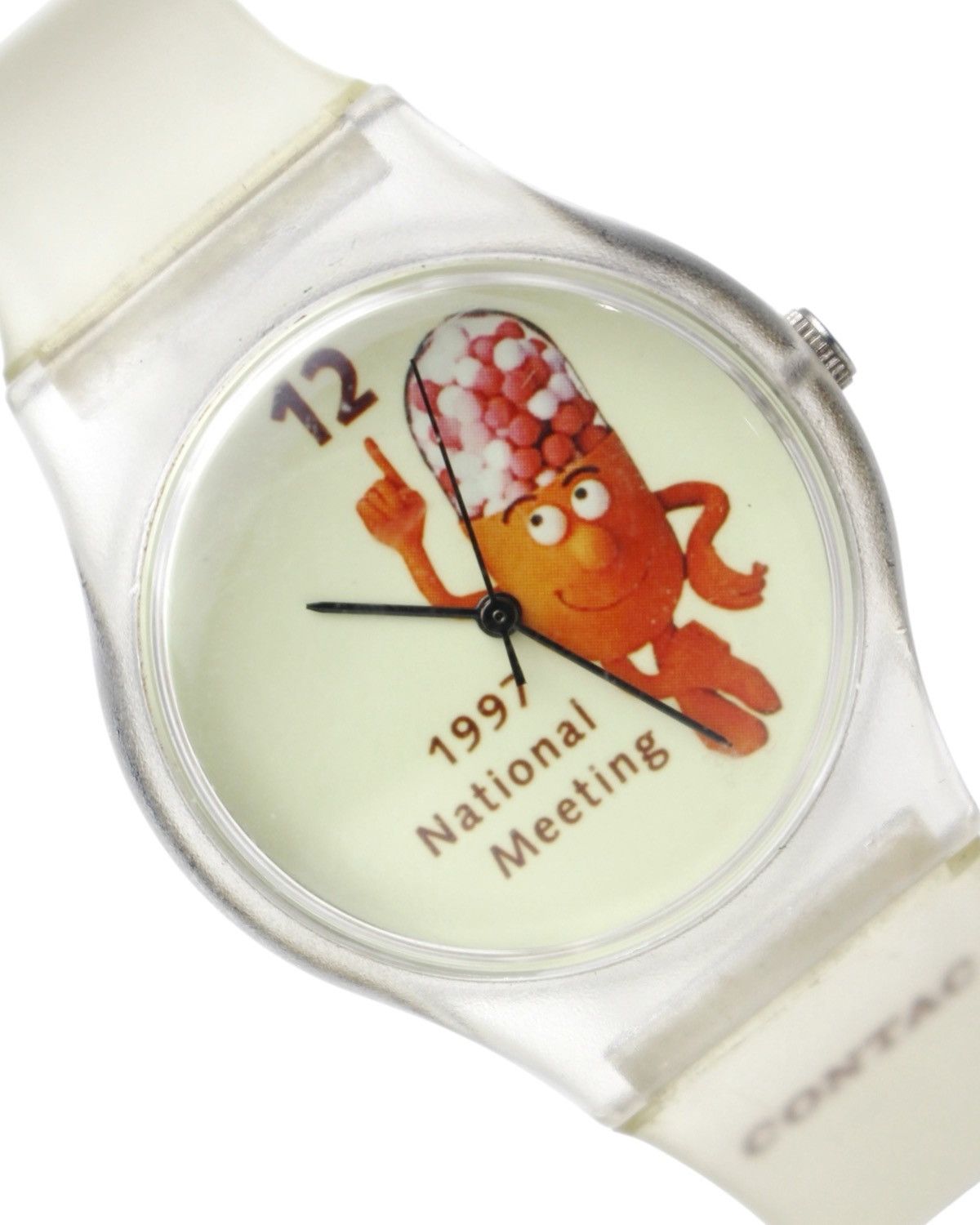 Vintage 1997 CONTAC NATIONAL MEETING CAPSULE MASCOT WATCH Size ONE SIZE - 3 Thumbnail