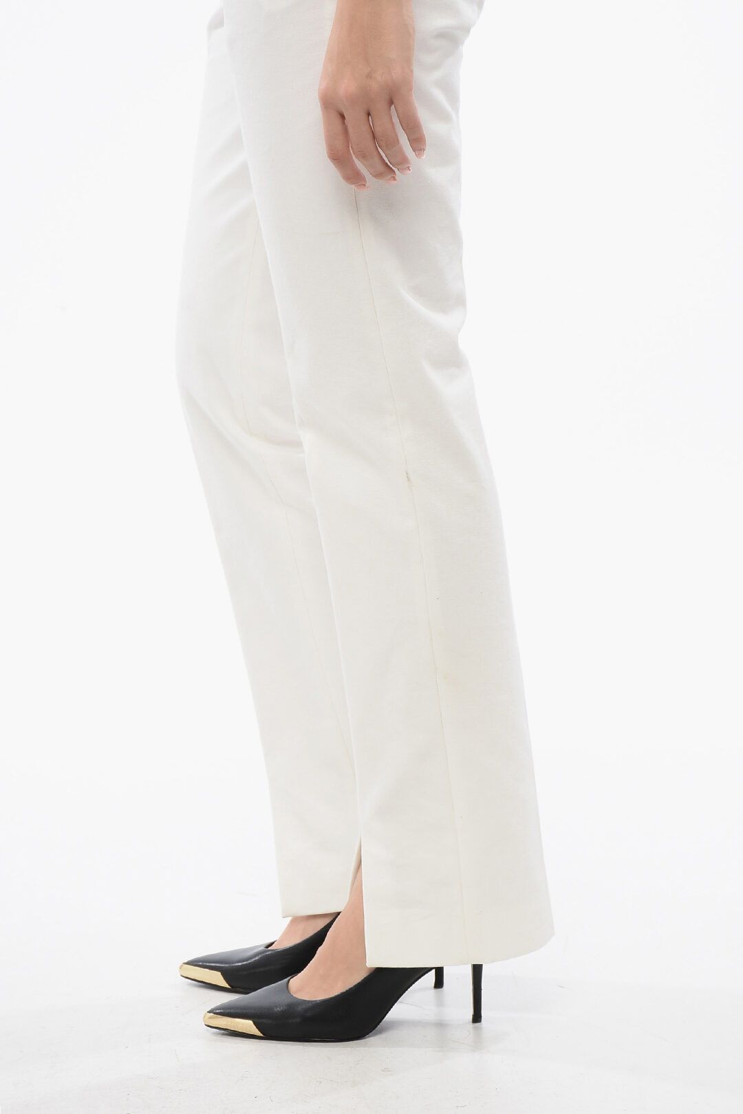 Jil Sander og1mm1225 High-waisted Pant in White Size 28" / US 6 / IT 42 - 3 Thumbnail