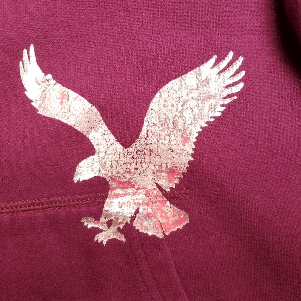 American Eagle Outfitters VINTAGE American Eagle Hoodie Womens M Purple Hooded Pullover Sweatshirt Y2K Retro Style Size M / US 6-8 / IT 42-44 - 3 Thumbnail