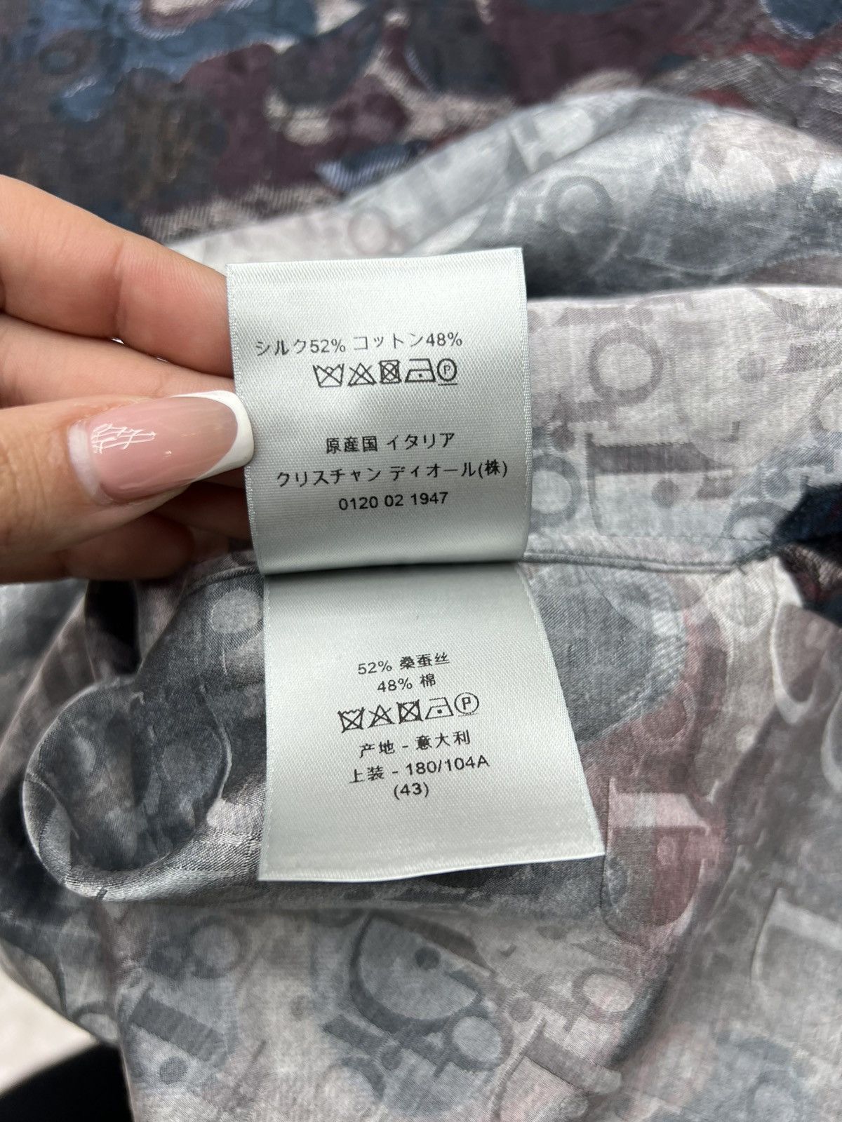 Dior Dior Burgundy Monogram Flannel Tee Size US L / EU 52-54 / 3 - 8 Thumbnail