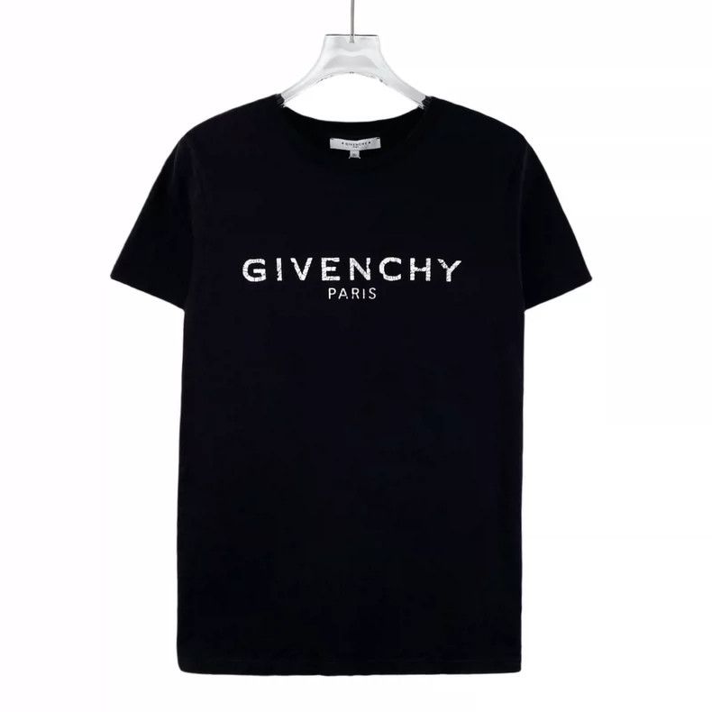Givenchy Givenchy Size12 Black Logo Letter Print T-Shirt Size US M / EU 48-50 / 2 - 1 Thumbnail