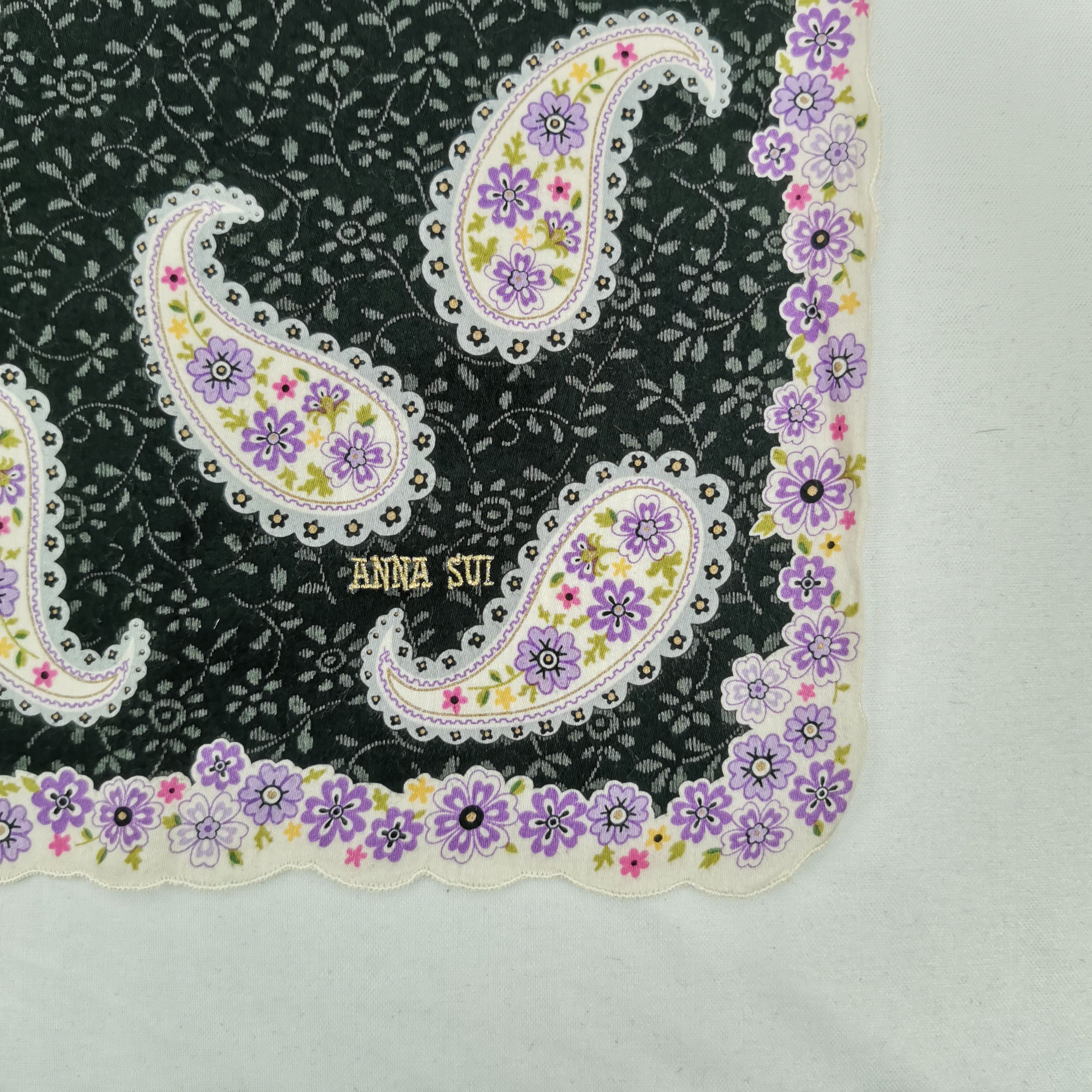 Anna Sui × Vintage Vintage Anna Sui Handkerchief Neckerchief Bandana Size ONE SIZE - 4 Thumbnail
