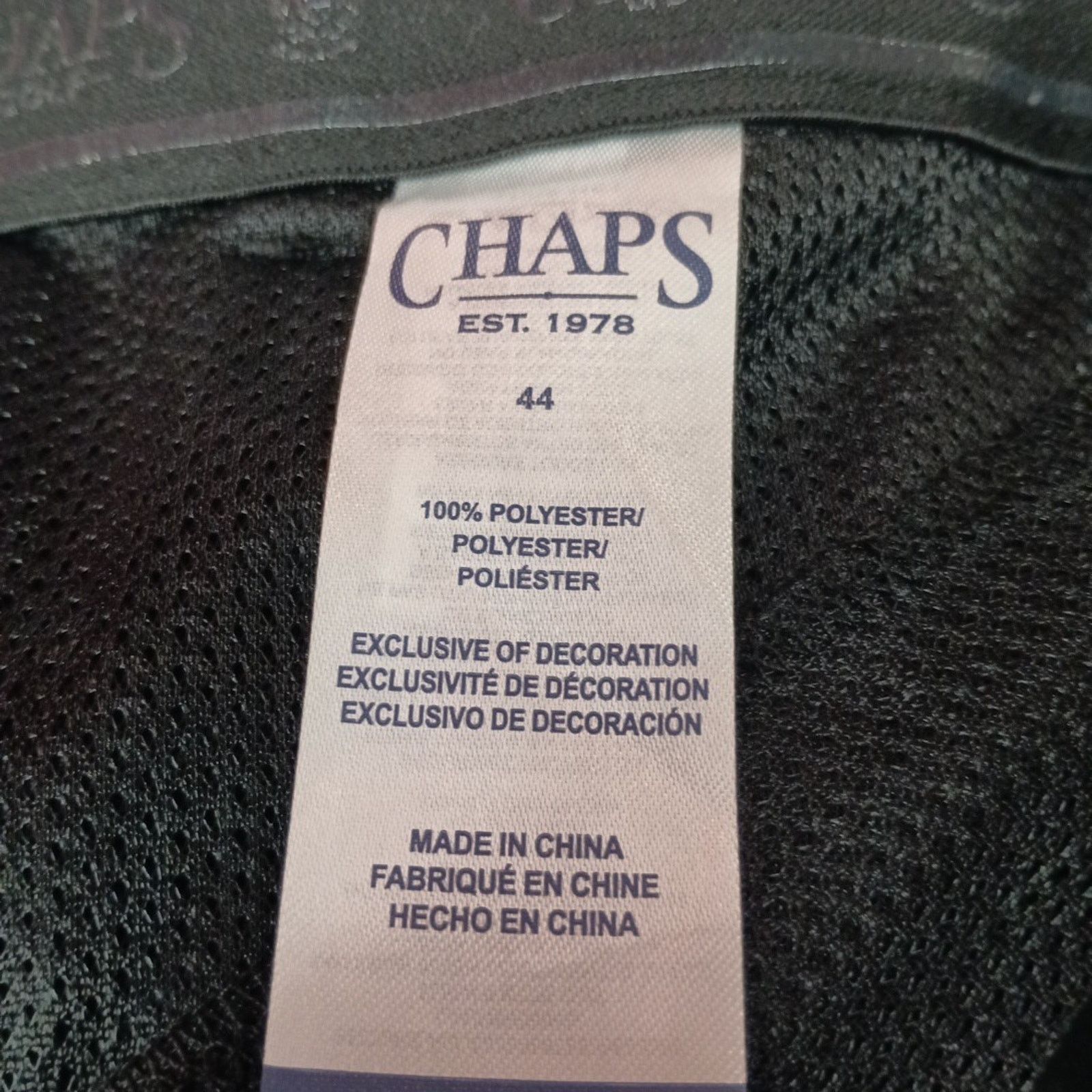 Chaps Chaps Golf Slim Fit Pants Mens 44x30 Black Stretch Waistband Size US 44 / EU 60 - 5 Thumbnail