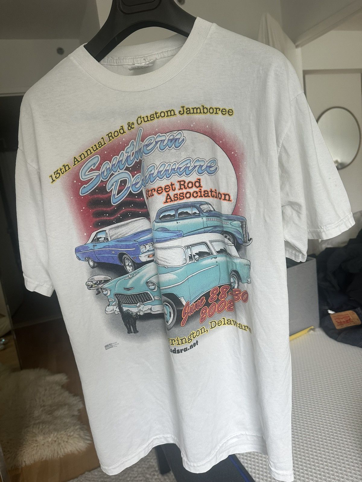 Jerzees Vintage Hot Rod Jerzees tshirt Large Size US L / EU 52-54 / 3 - 1 Thumbnail