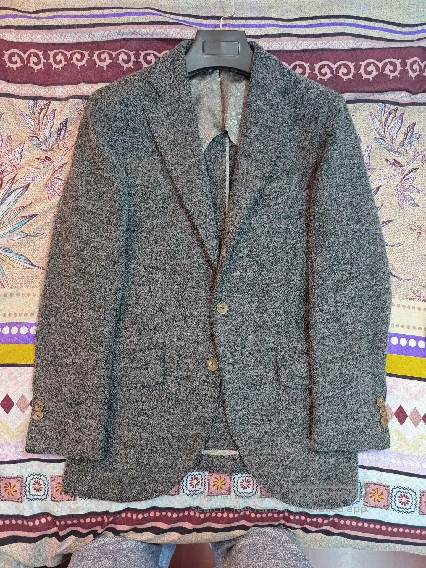Japanese Brand Custom Italian Wool Blend Suit Jacket. Size US S / EU 44-46 / 1 - 5 Thumbnail