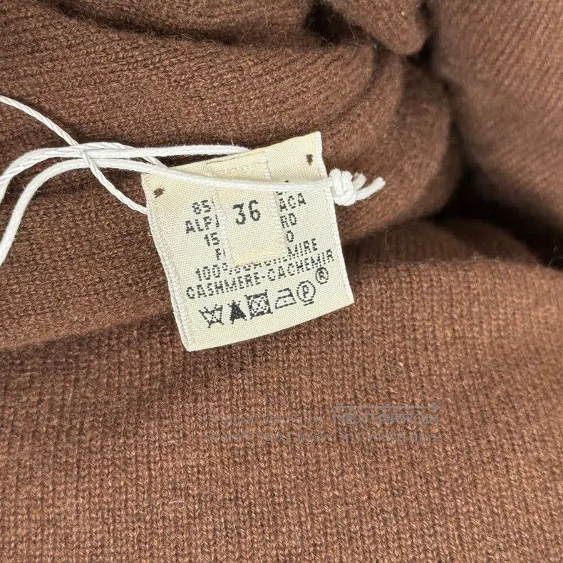 Hermes Hermes chocolate brown knitted wool open cardigan Size XS / US 0-2 / IT 36-38 - 4 Thumbnail
