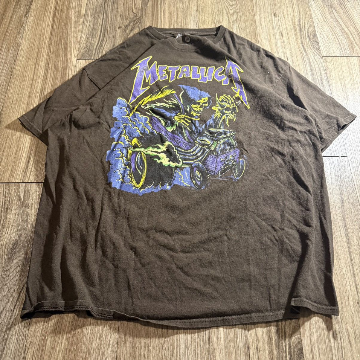 Other Vintage Y2K/2000s Grunge Brown Metallica Streetwear Band Tee Size US XL / EU 56 / 4 - 5 Thumbnail