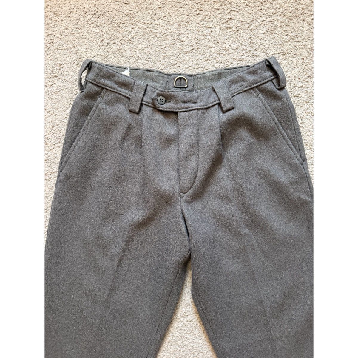 Vintage VINTAGE PLEATED GERMAN WOOL PANTS Size US 30 / EU 46 - 3 Thumbnail