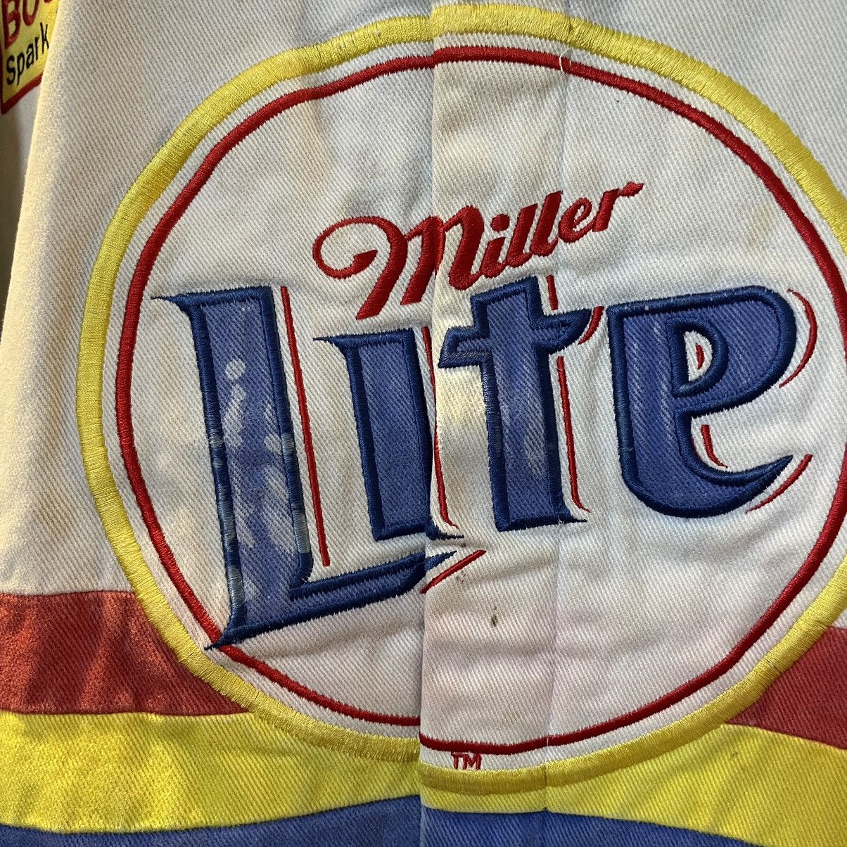 Jeff Hamilton Vintage Jeff Hamilton Miller Lite Nascar Jacket Size US L / EU 52-54 / 3 - 4 Thumbnail