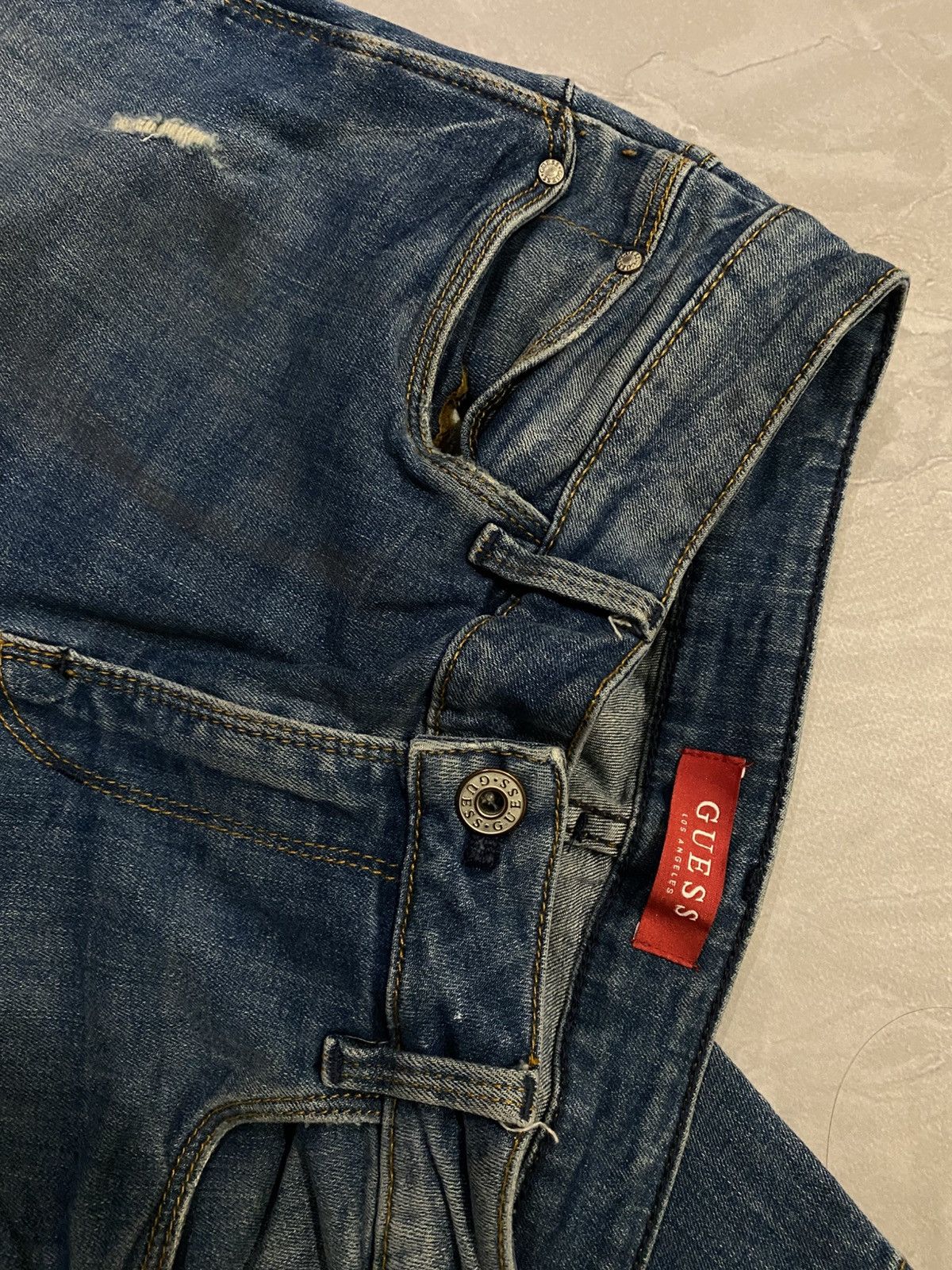 Vintage Distressed If Six Was Nine Style / Avant Archive Rock 90s Size US 28 / EU 44 - 6 Thumbnail