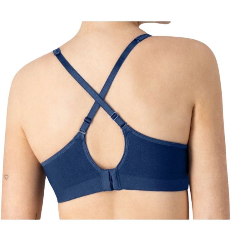 Hanes Hanes Foam Evolution Wireless Bra SmoothTec Band NavyGrey XL Size ONE SIZE - 5 Thumbnail