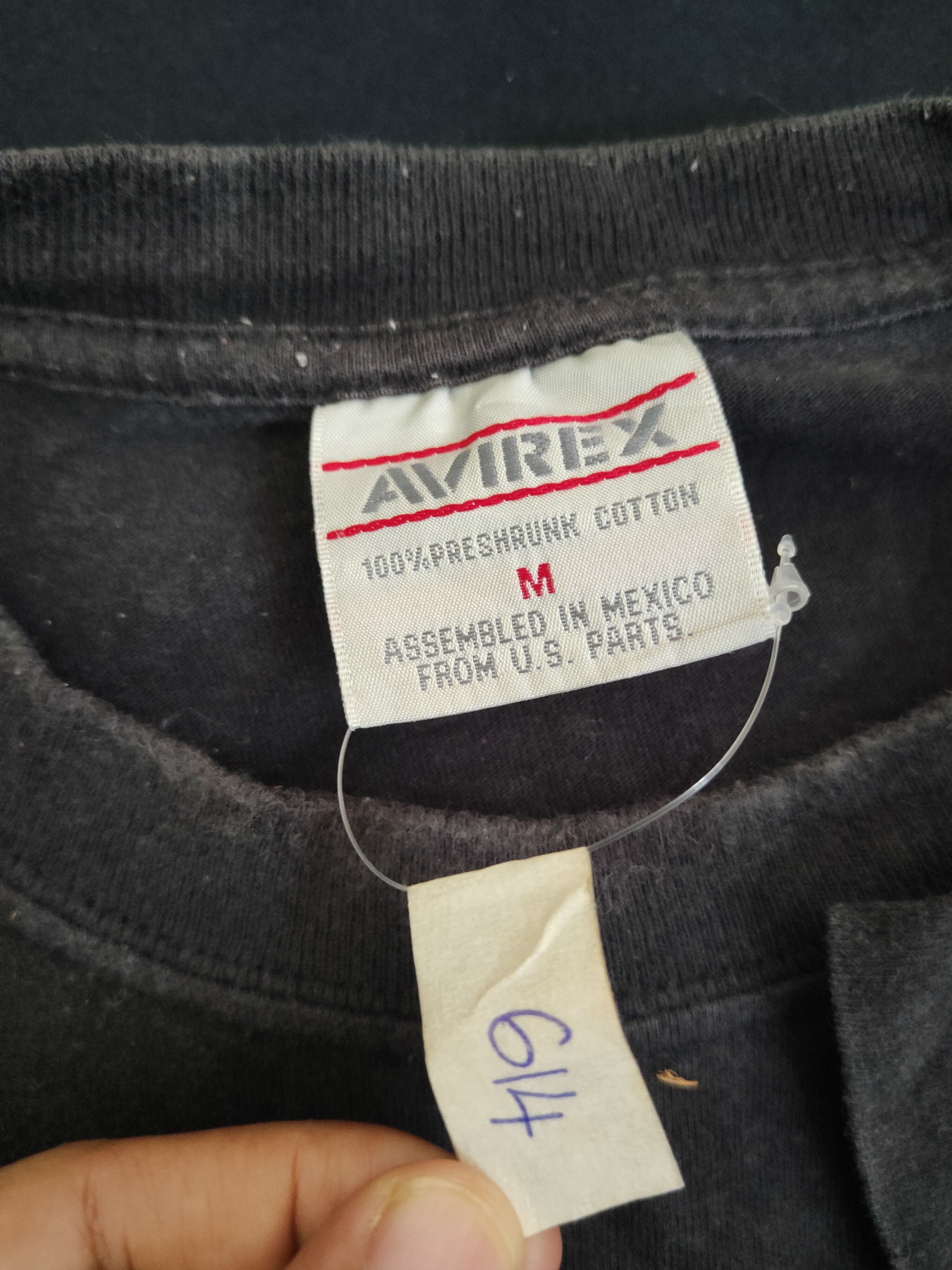 Avirex × Vintage DL Avirex vintage faded Black Short Sleeve T-shirt #614 Size US M / EU 48-50 / 2 - 13 Thumbnail