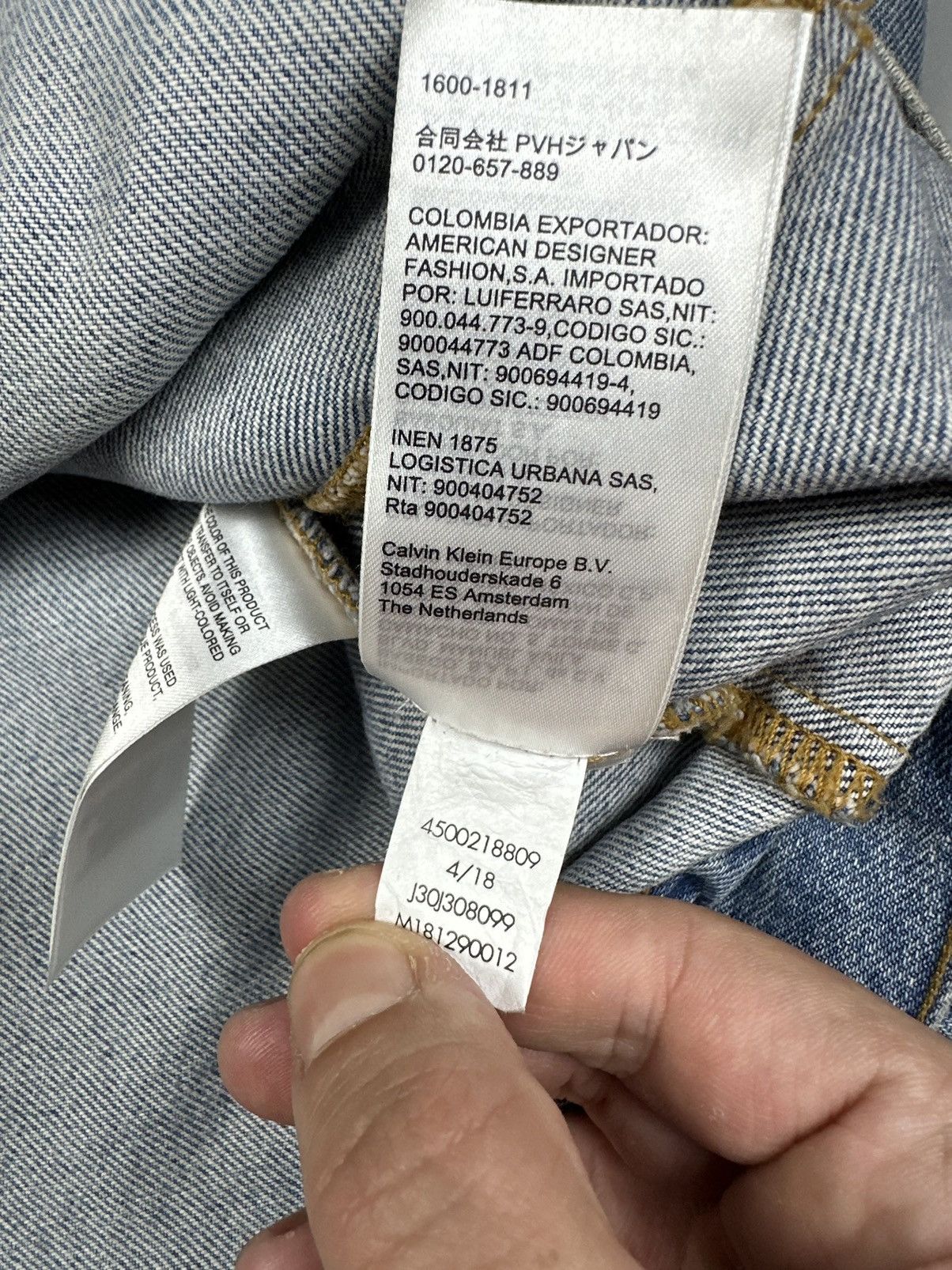 Calvin Klein Calvin Klein Denim Jean Jaket Big Back Logo Size US M / EU 48-50 / 2 - 6 Thumbnail