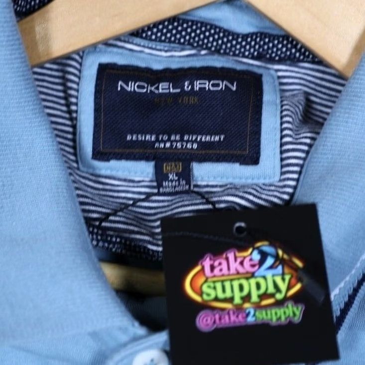Vintage VINTAGE Nickel Iron New York Polo Shirt Mens XL Short Sleeve Casual Size XL / US 12-14 / IT 48-50 - 5 Thumbnail