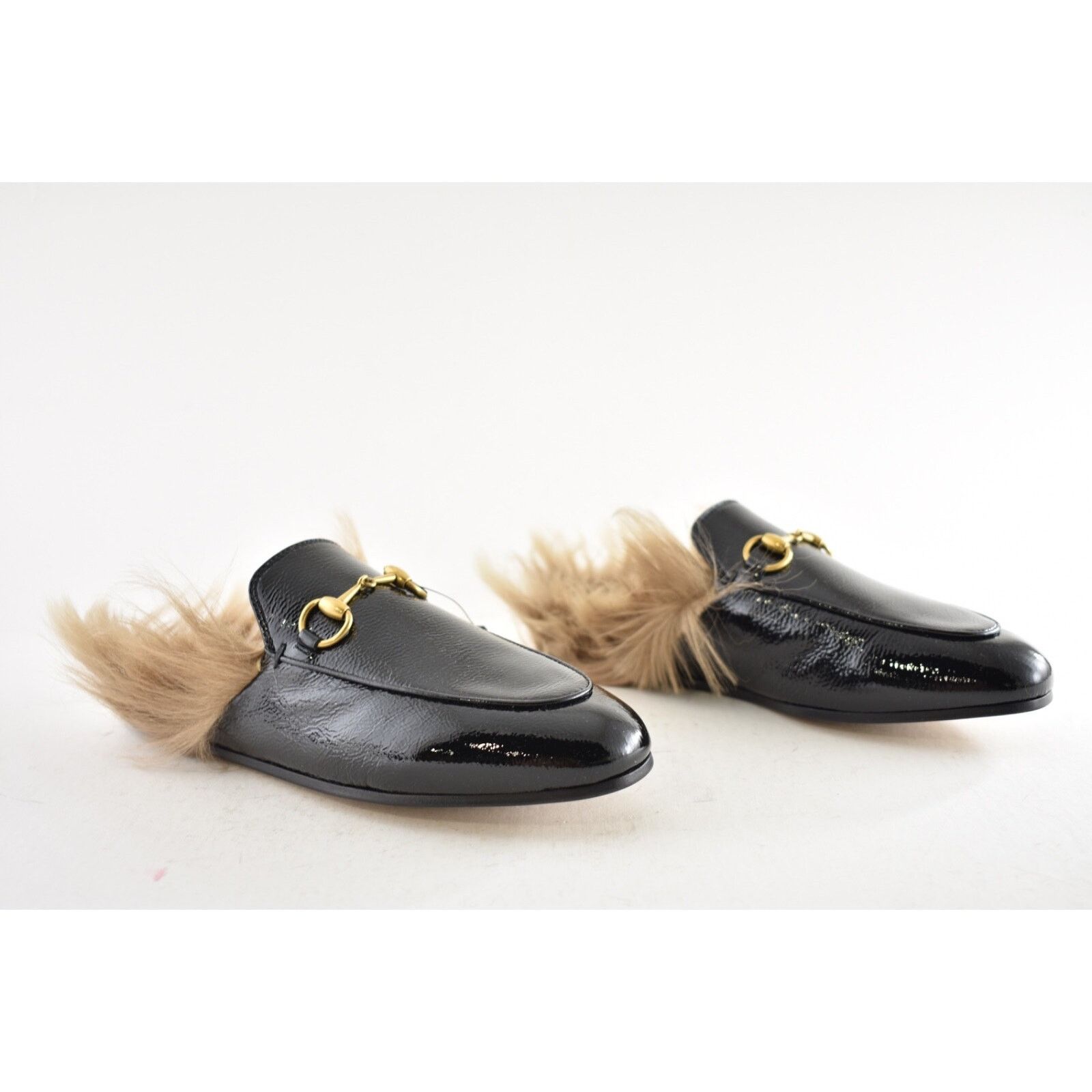 Gucci Princetown Leather Fur Loafer Slide Slip Mule Slipper 35 Size US 5 / IT 35 - 4 Thumbnail