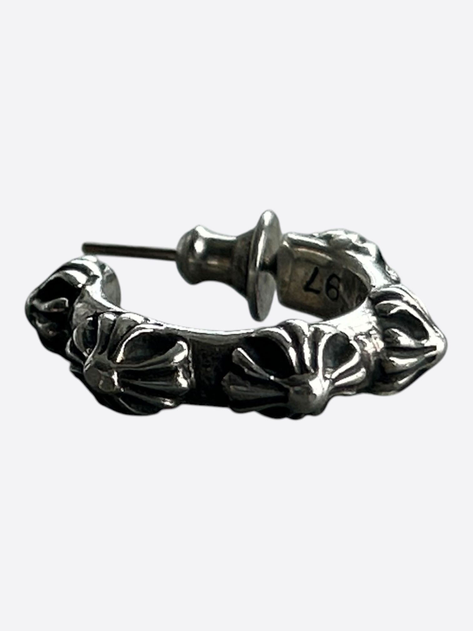 Chrome Hearts Chrome Hearts Silver Cross Earring Size ONE SIZE - 1 Thumbnail