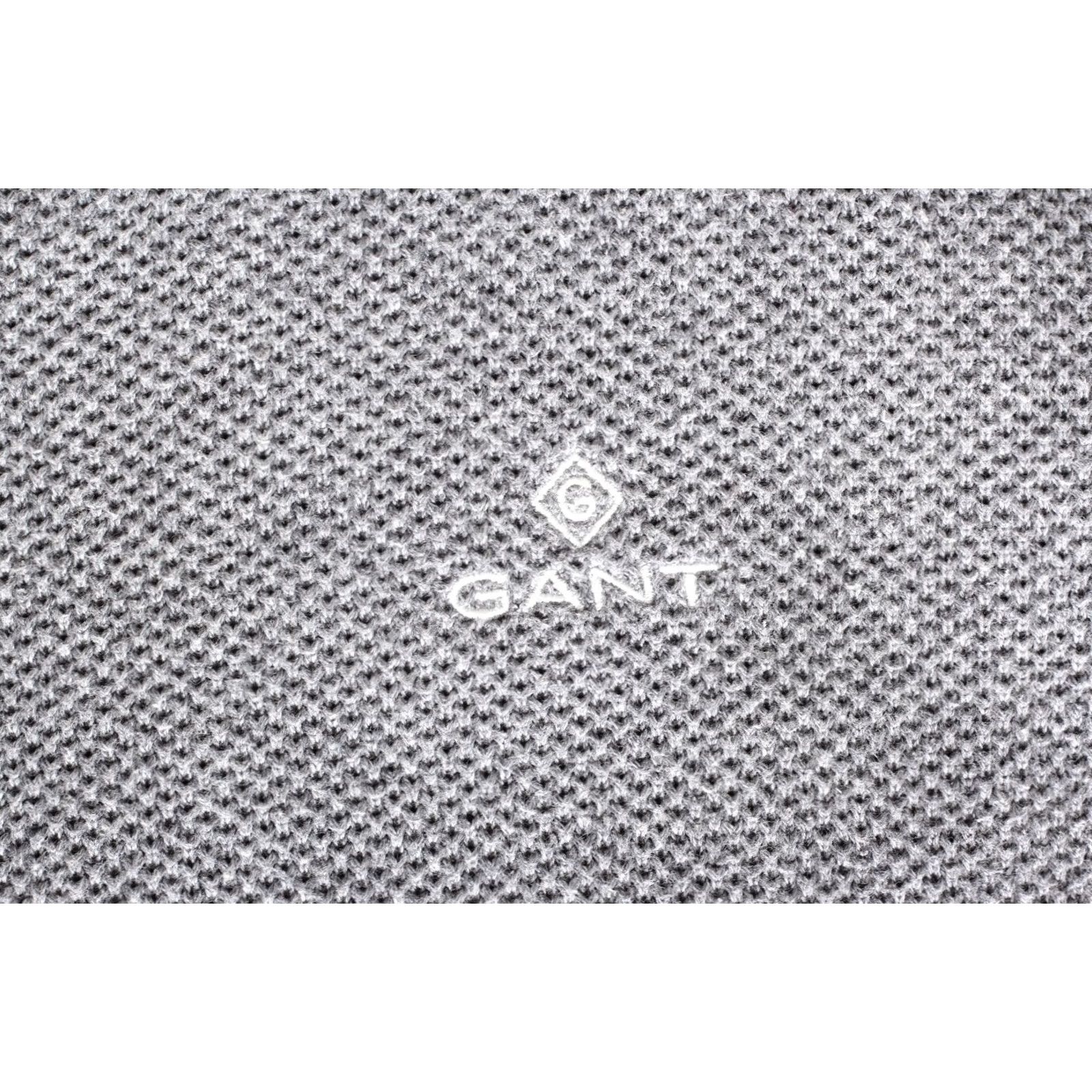 Gant VINTAGE GANT Pique Crew Neck Jumper Sweater Men M Grey Logo Classic Jumper Mens Size US M / EU 48-50 / 2 - 4 Thumbnail