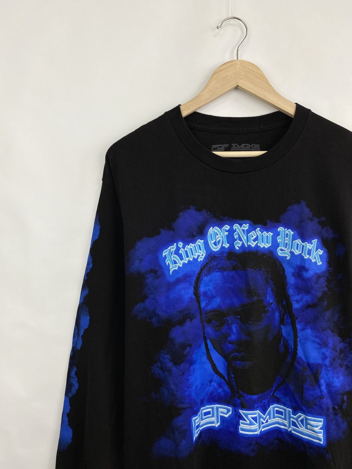 Band Tees 🇺🇸 Y2K Pop Smoke King of New York Rap Long Sleeve Travis Size US L / EU 52-54 / 3 - 2 Thumbnail
