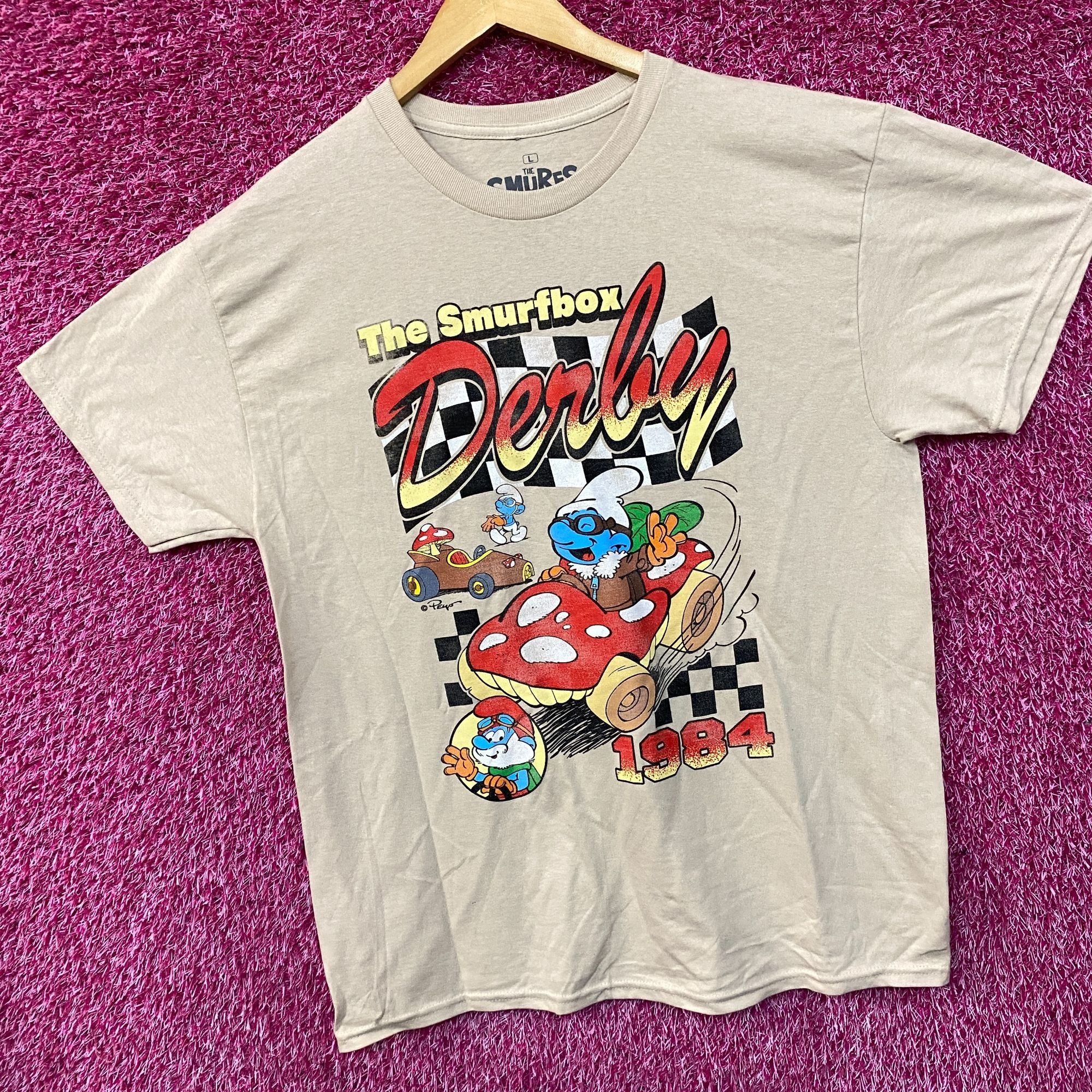 Ripple Junction The Smurfbox Derby Cartoon Graphic Design T-Shirt Large Size US L / EU 52-54 / 3 - 3 Thumbnail