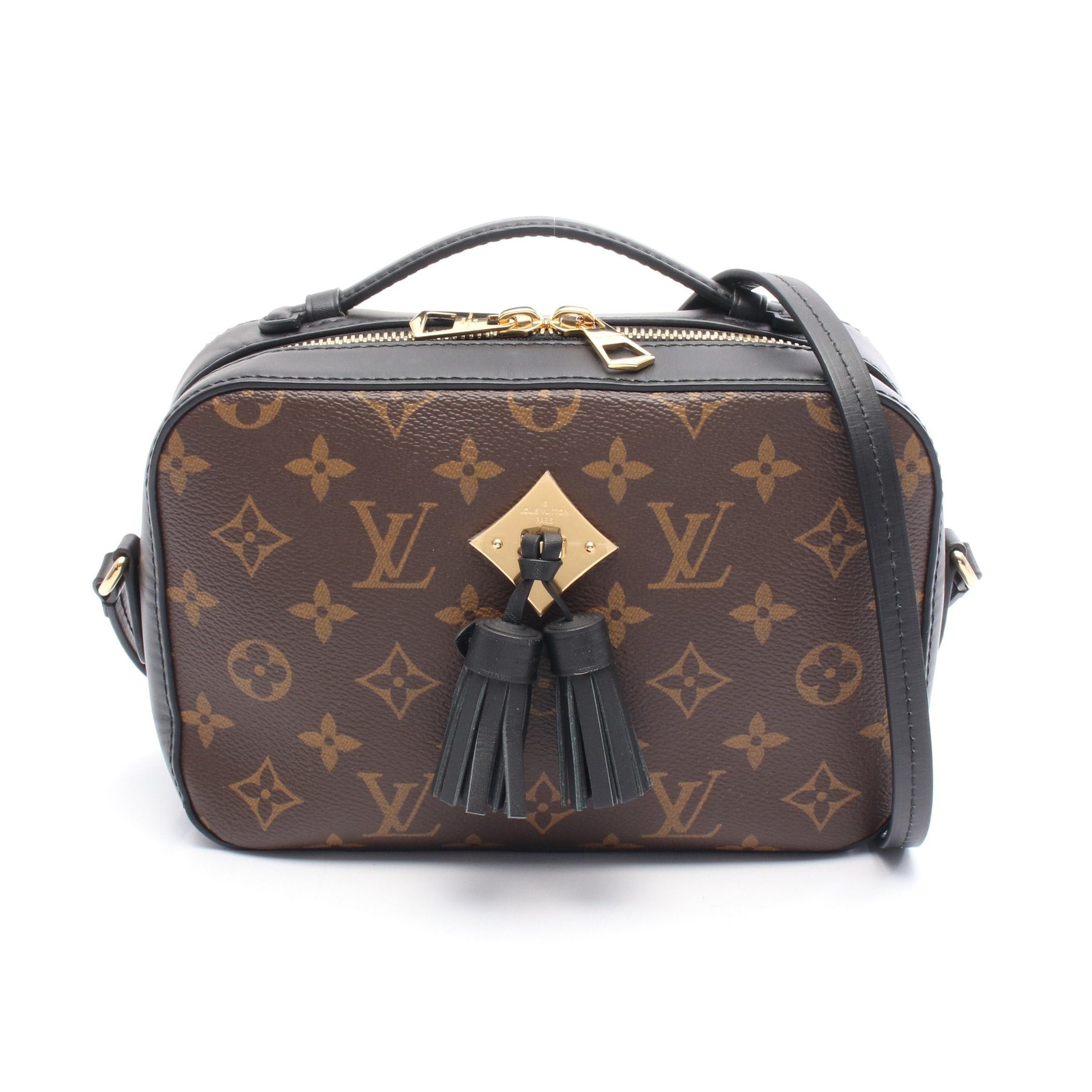 Louis Vuitton Louis Vuitton Saintonge Monogram Noir Shoulder Bag Leather Brown Black Size ONE SIZE - 1 Thumbnail